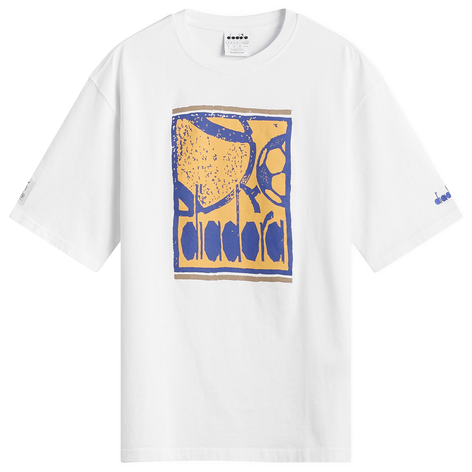 Diadora Men's Legacy T-Shirt Optical White - Curated Menswear