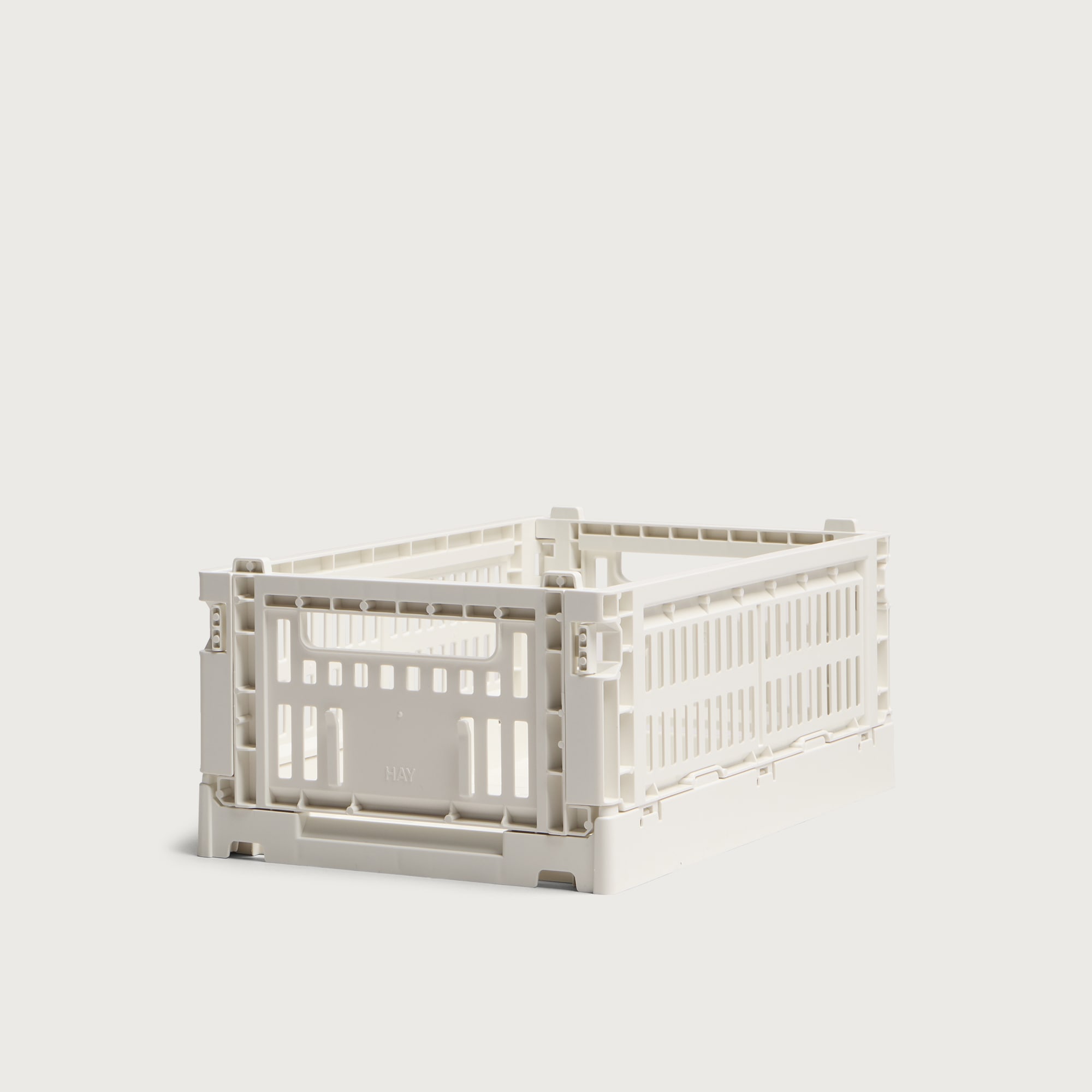 Hay  Small Recycled Colour Crate Off White