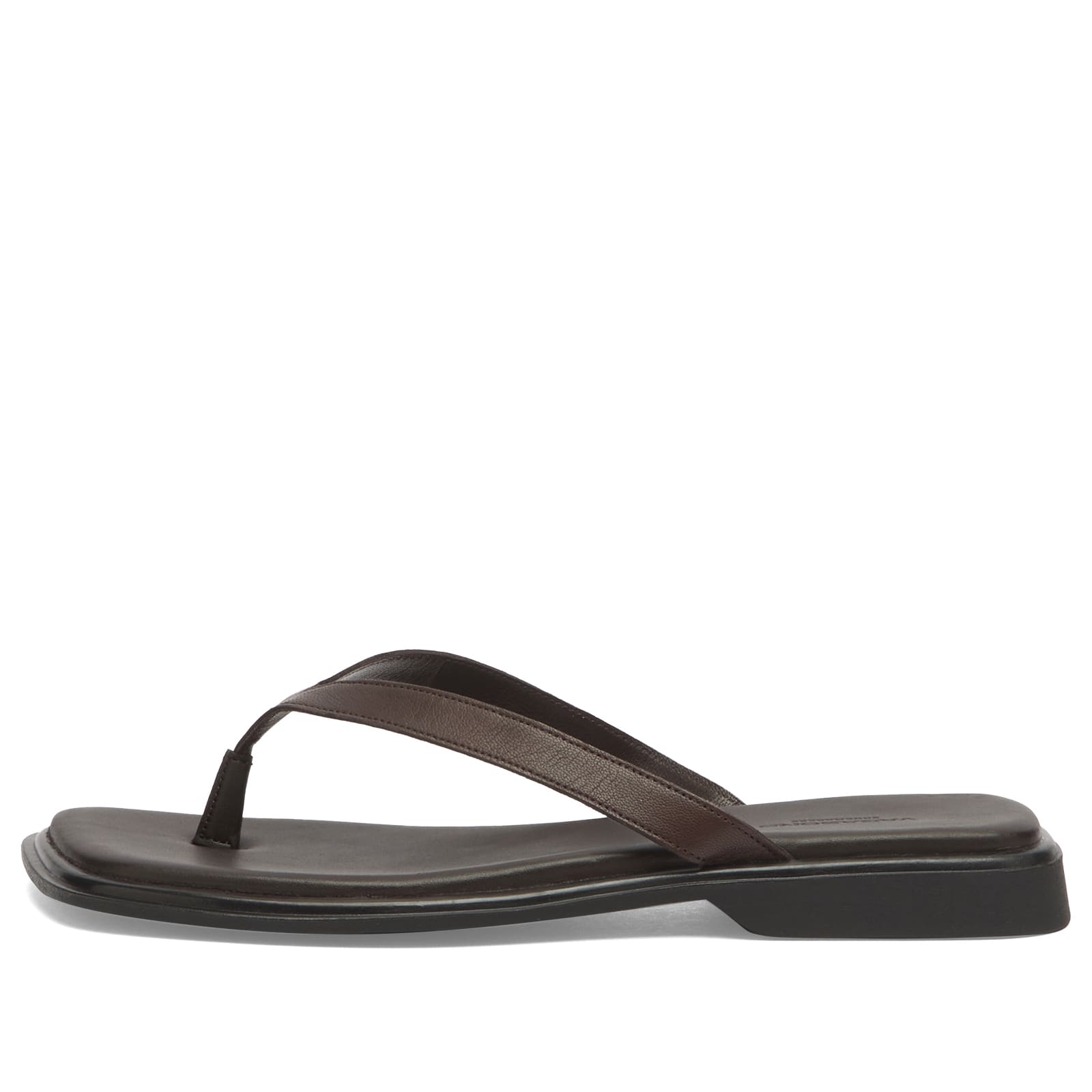 Vagabond Shoemakers Women's Izzy Leather Flip Flops in Chocolate, Size EU 36 