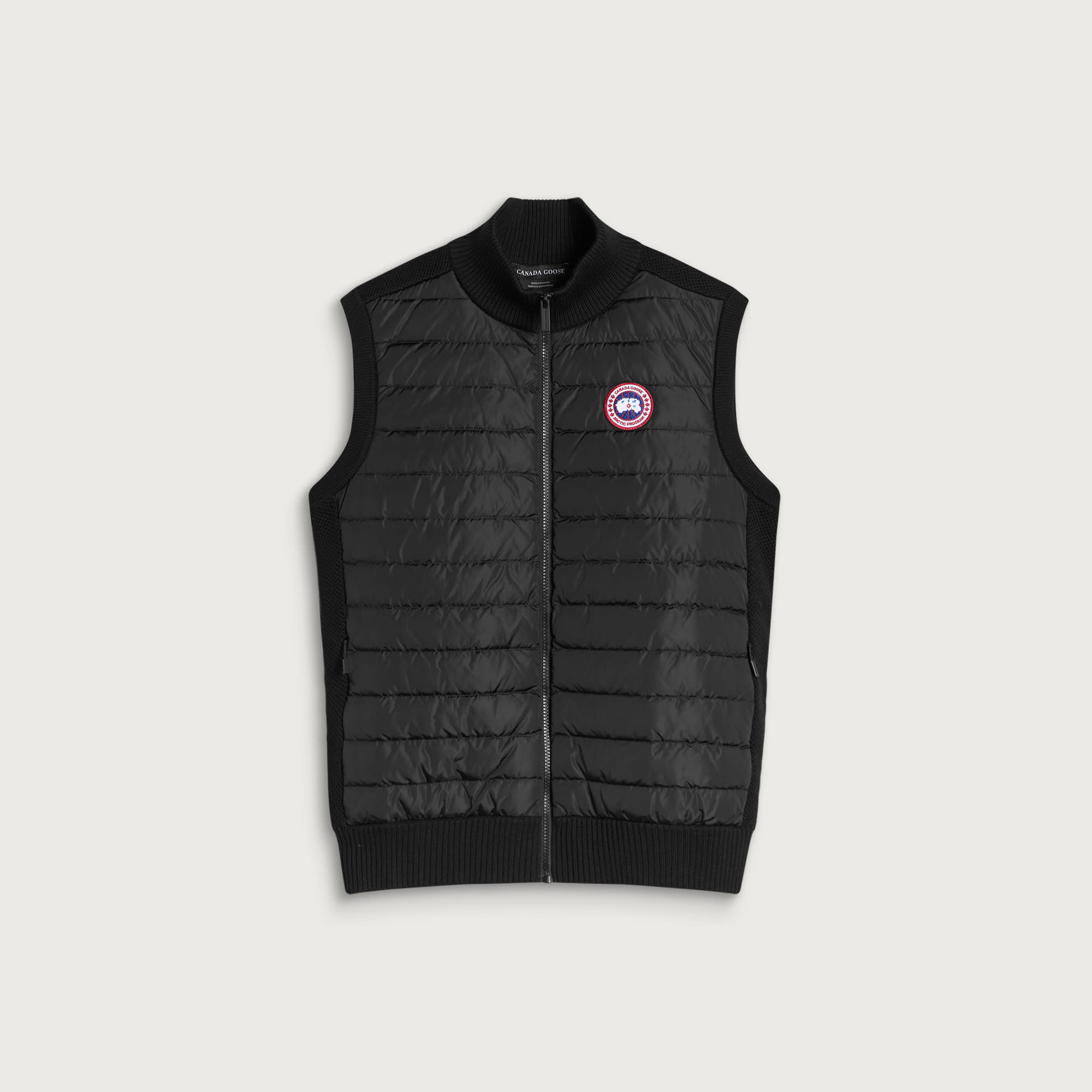 Canada Goose Men's Hybridge Knit Vest in Black, Size X-Large