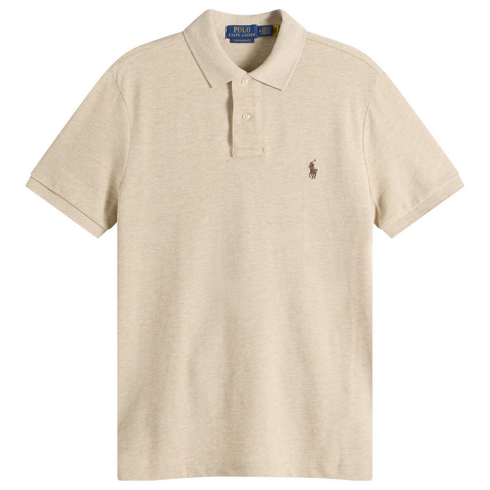 Polo Ralph Lauren Men's Expedition Dune Heather Custom Fit Polo Shirt