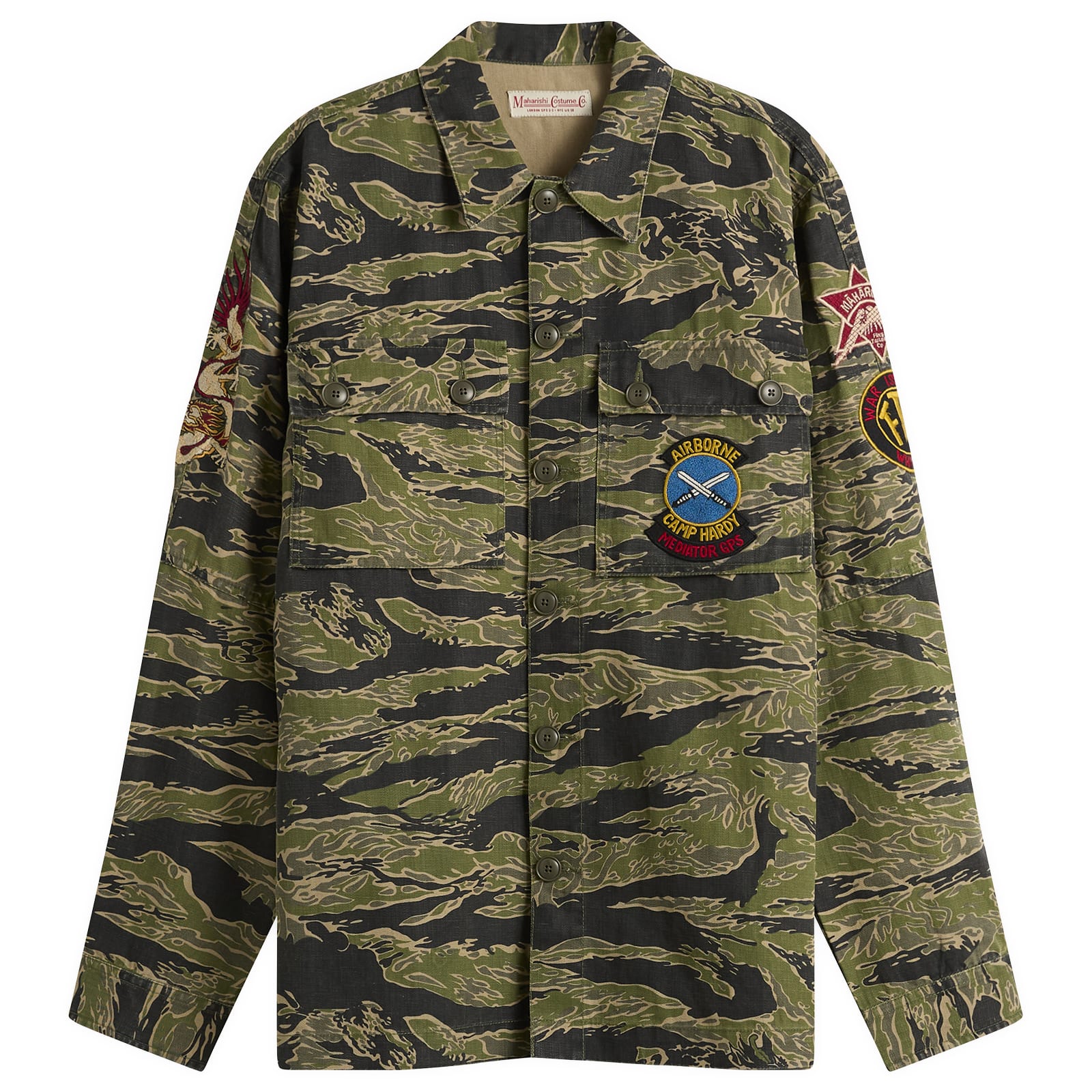 Maharishi — Men's Green Berets Advisors Shirt in John Wayne Colourway, Size Medium