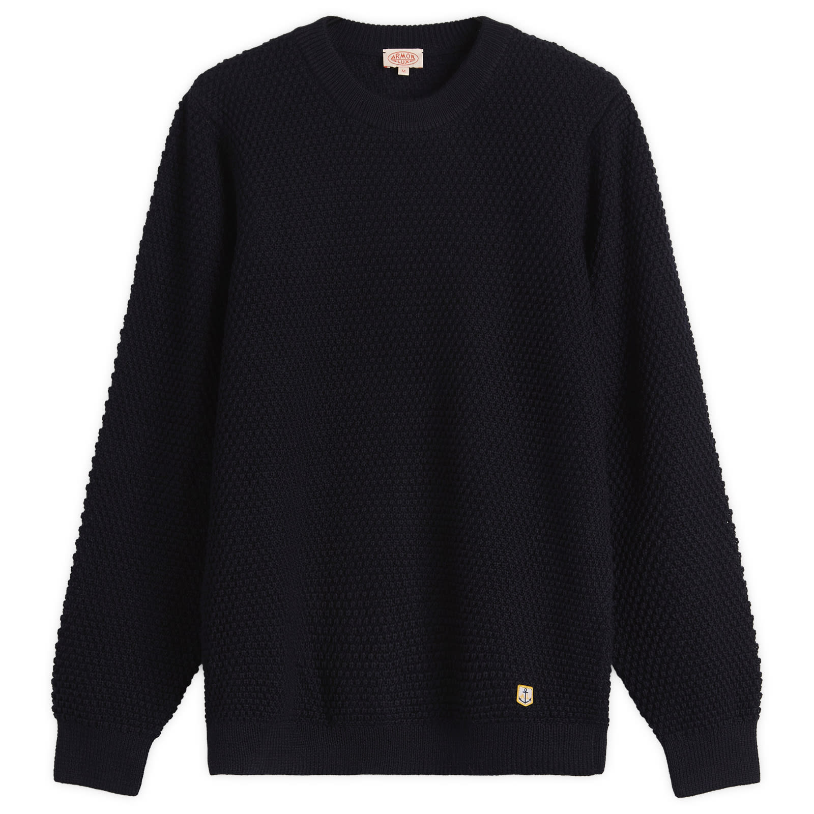Armor-Lux Men’s Waffle Knit Jumper Navy