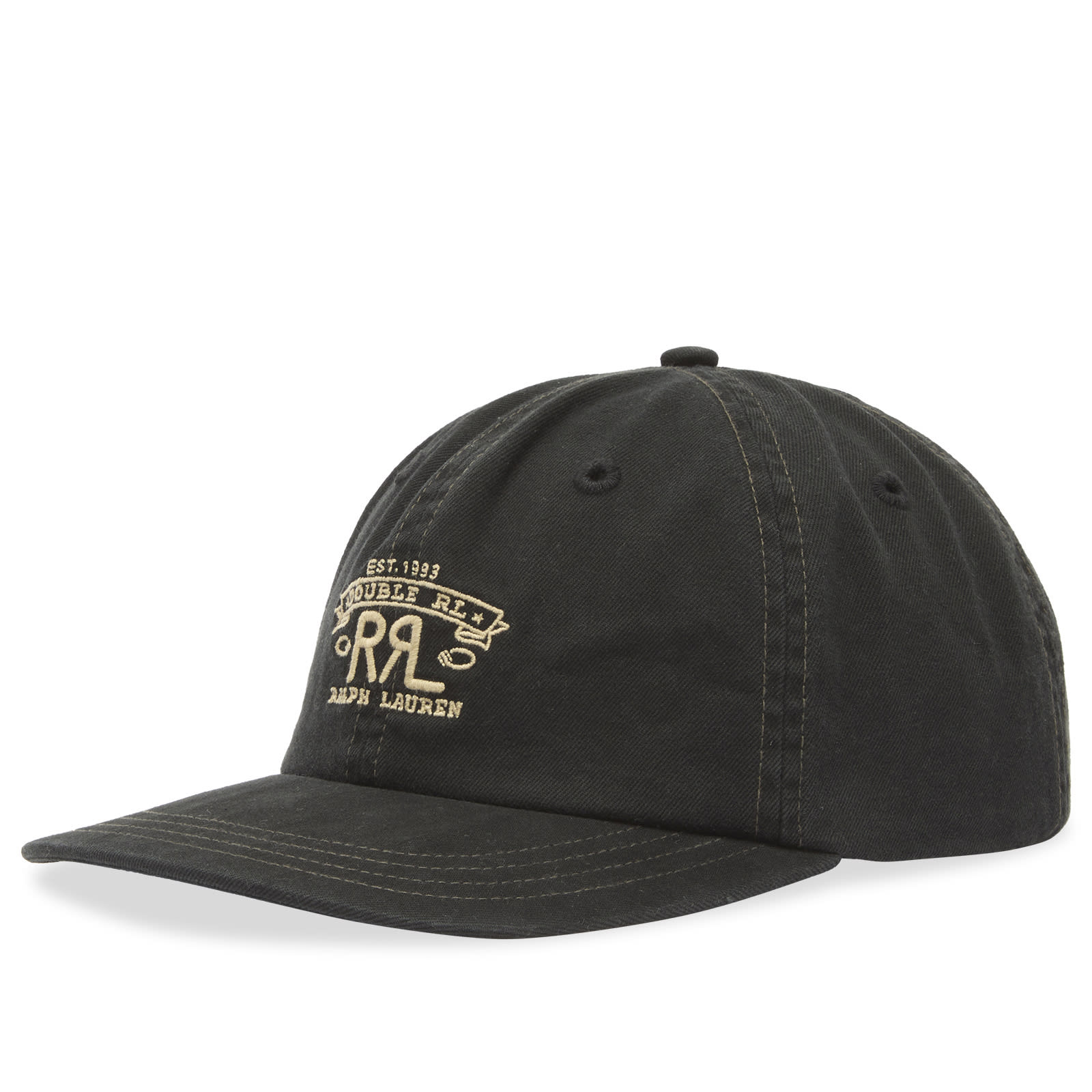 RRL Men’s Ranch Logo Sportsman Cap Black