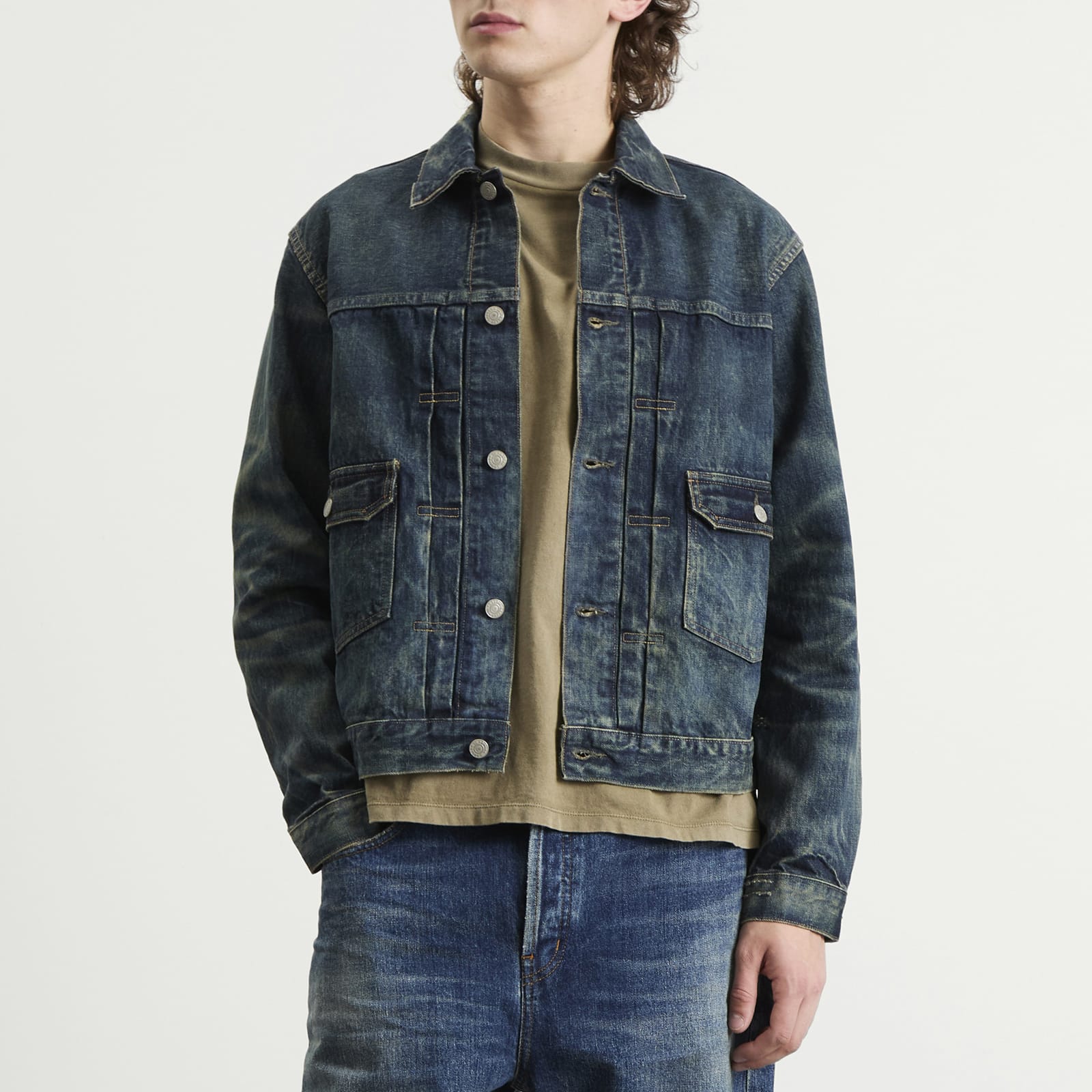 RRL Men's Type 2 Denim Trucker Jacket Westview Wash - Curated Menswear
