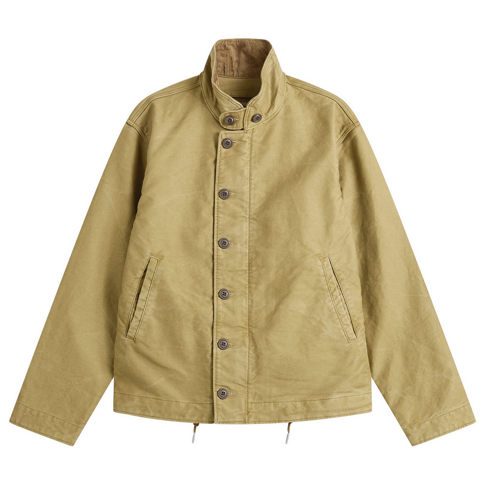 Rrl Men's Khaki Drab Bower Lined Deck Jacket