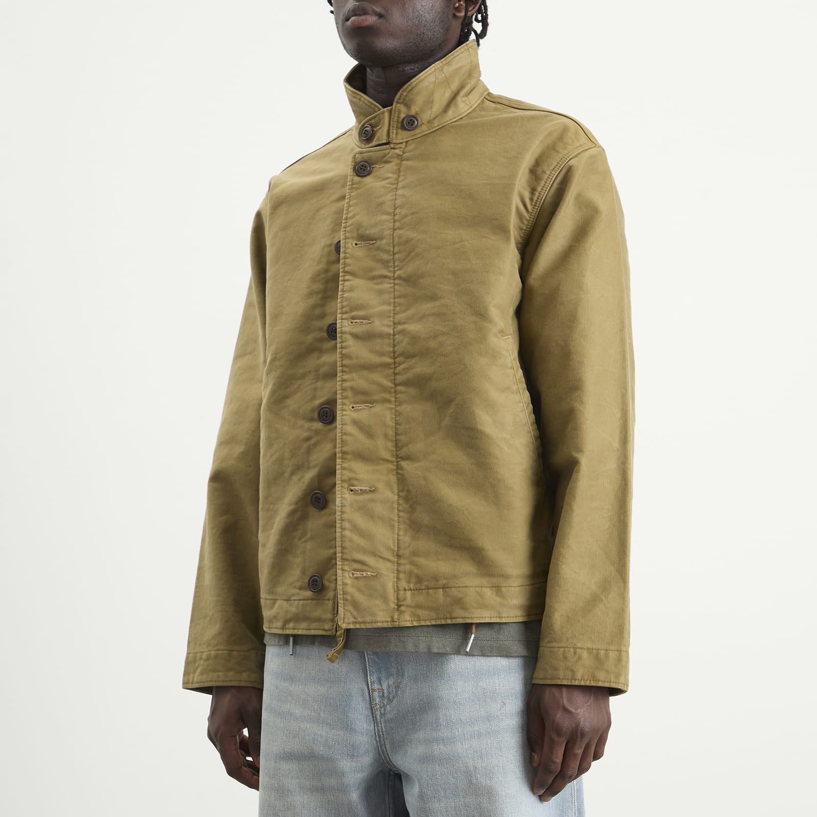 RRL デッキジャケット 襟 コーデュロイ ジャングルクロス ベージュ