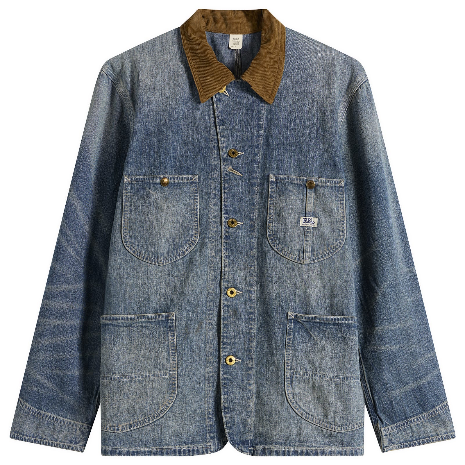 RRL Men’s Denim Stockton Jacket Wrightsville Wash