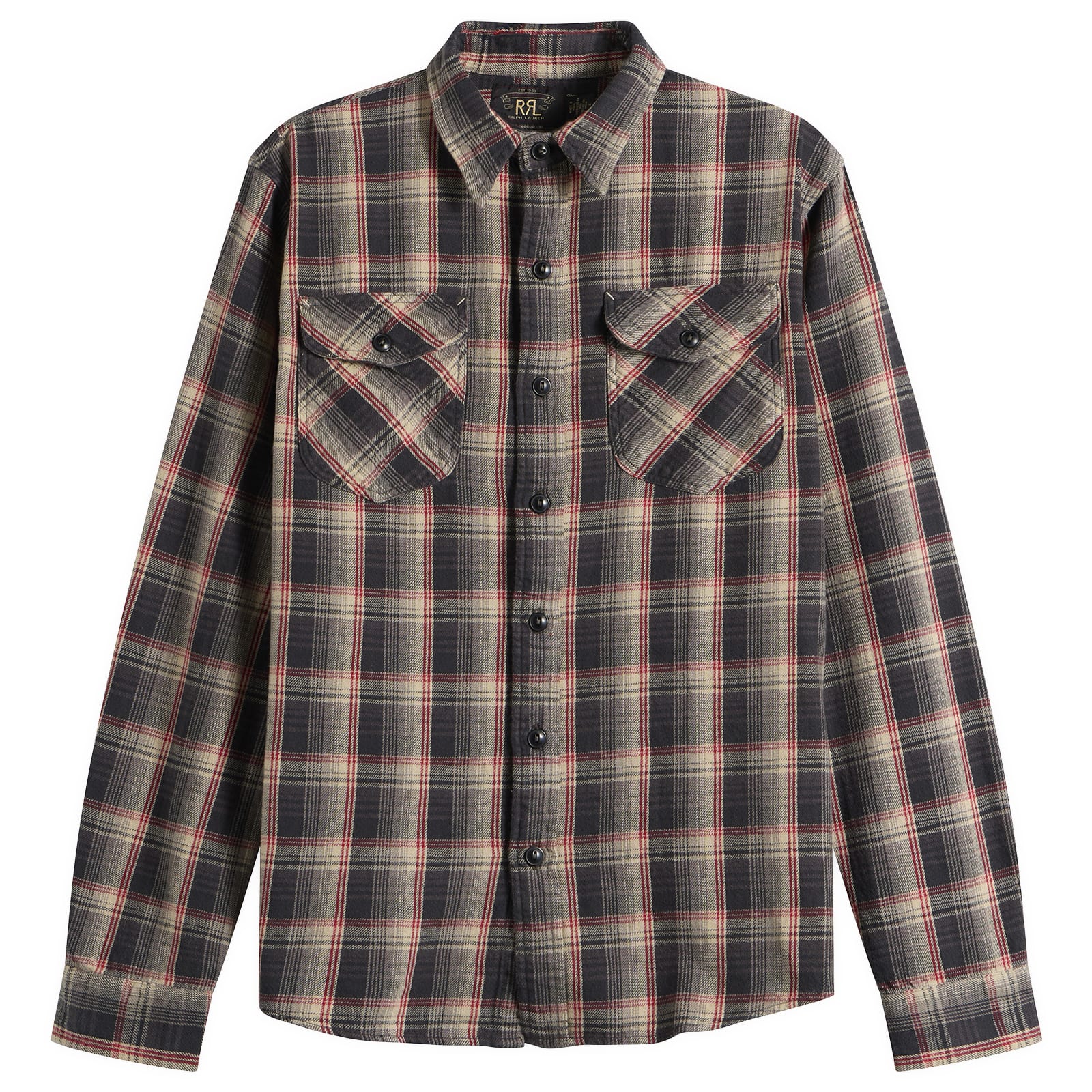 RRL Men’s Jasper Check Shirt Red