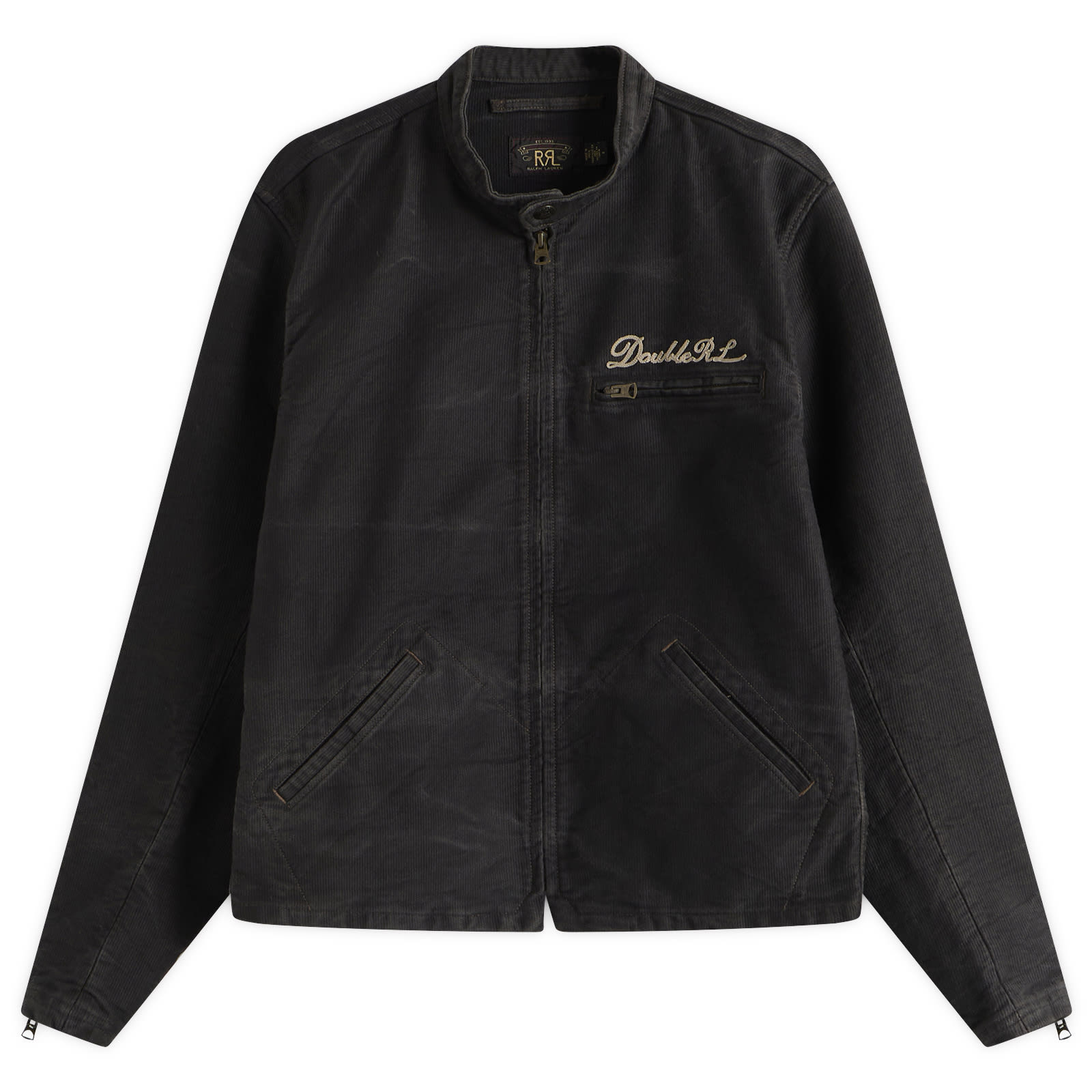 RRL Men’s Moto Jacket Vintage Black