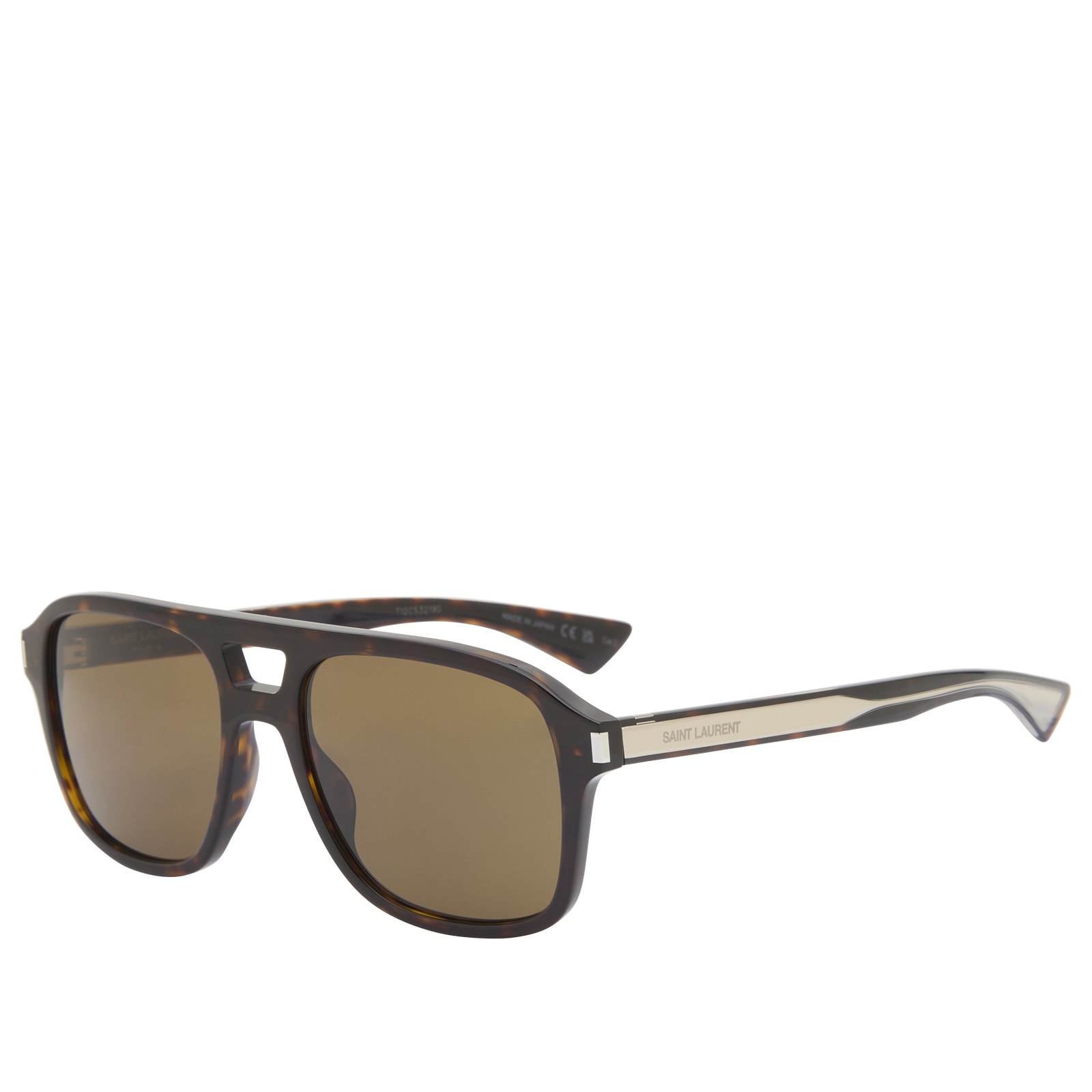 Saint Laurent SL 881 Sunglasses Havana/Crystal/Brown