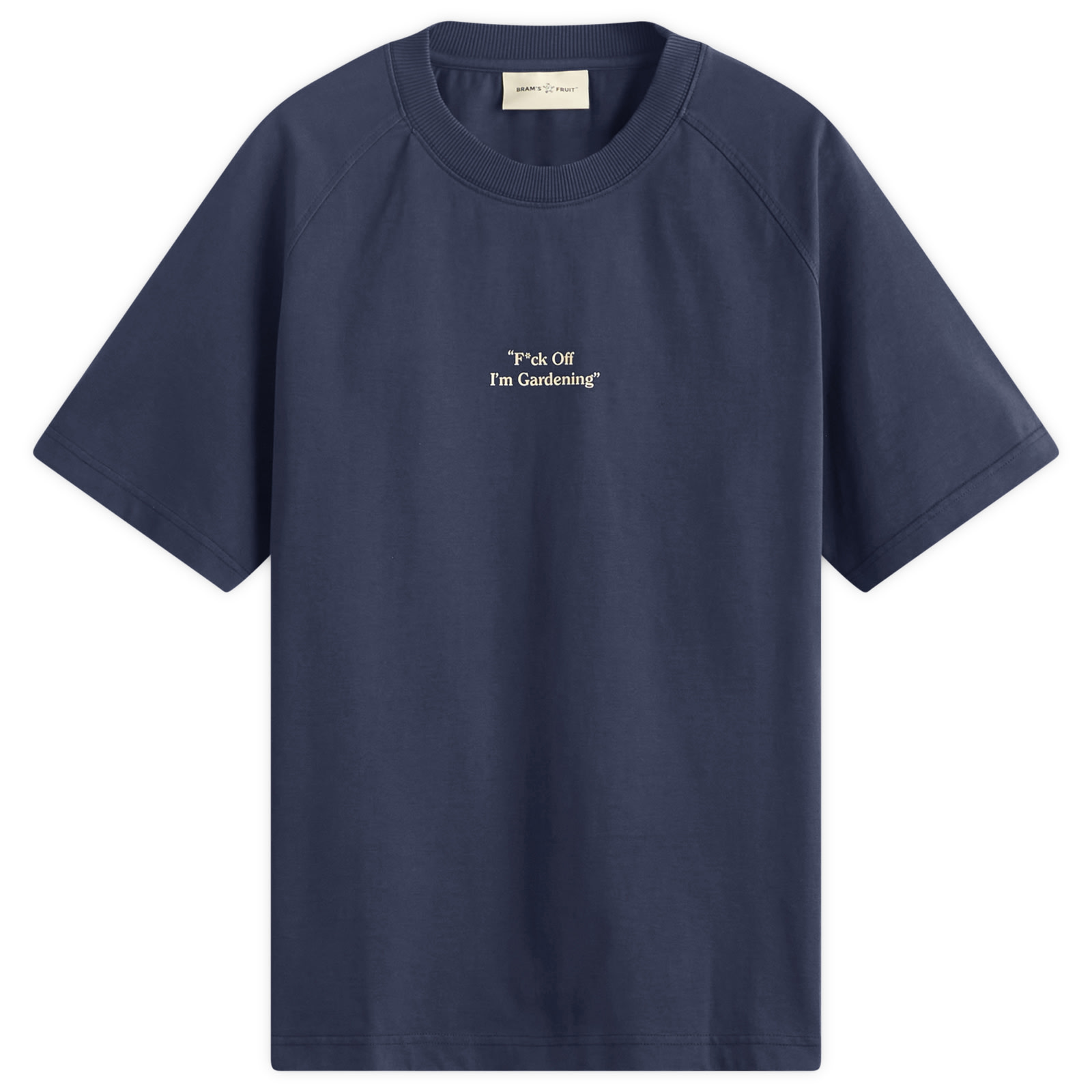 Bram’s Fruit Men’s F*Ck Off Raglan T-Shirt Solid Midnight Blue