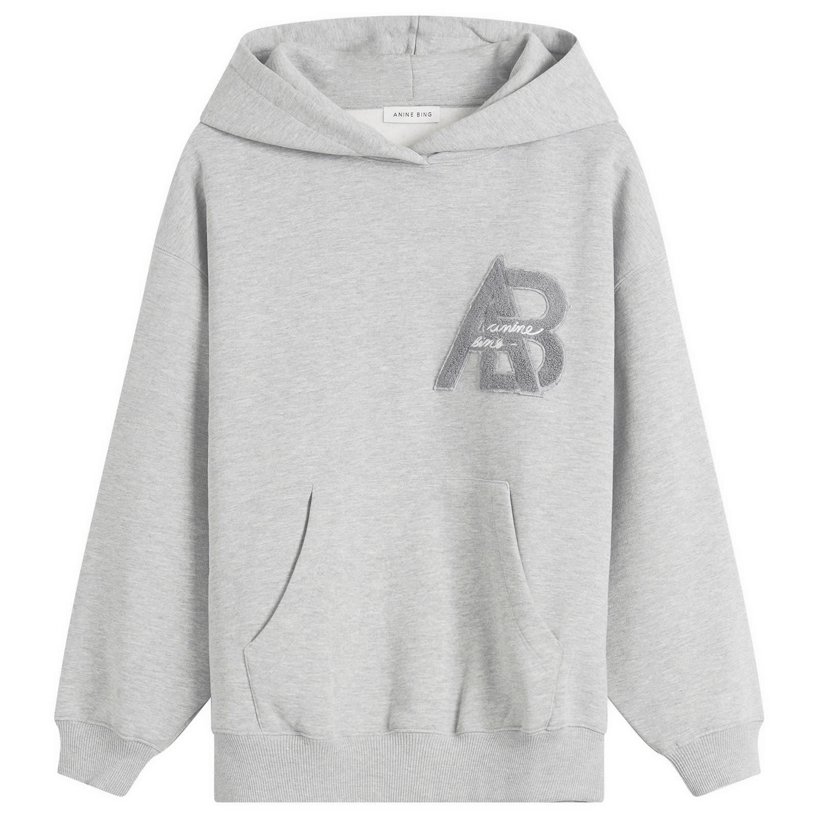 Anine Bing Women's Jaci Hoodie in Grey Melange, Size X-Small 