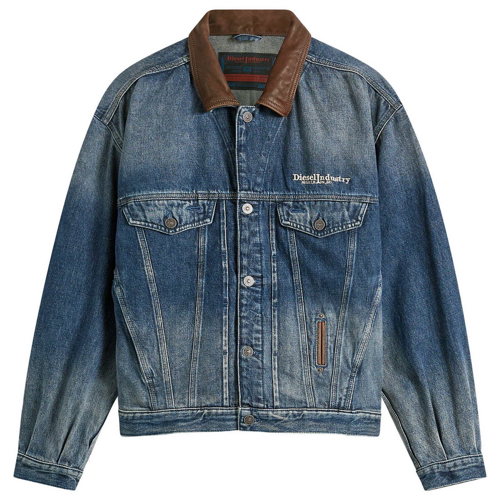Diesel Men's Denver Denim Jacket in Blue, Size Large