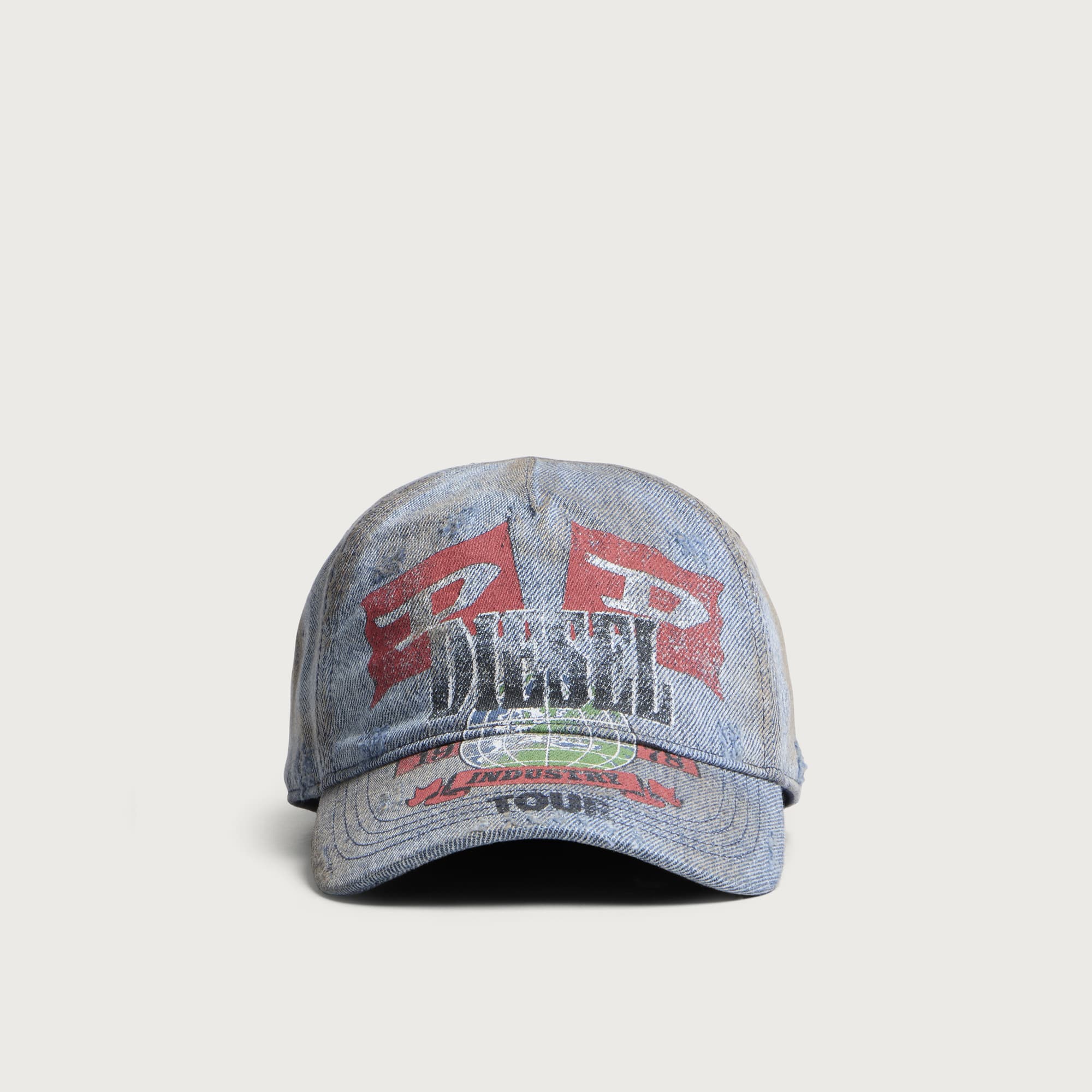 Diesel Men's Tour Cap in Denim, Size 2