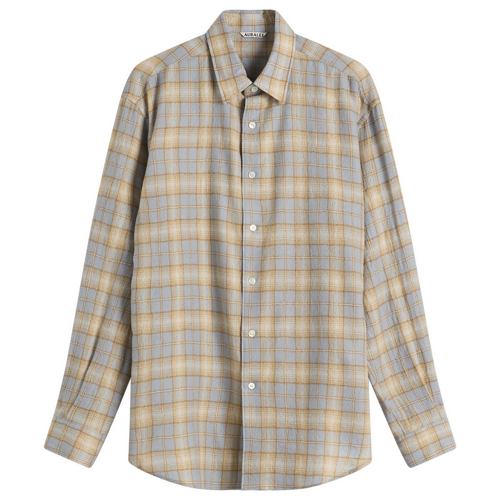 AURALEE AIRY WOOL CHECK SHIRT 24AW 3 AURALEE Airy Wool Check