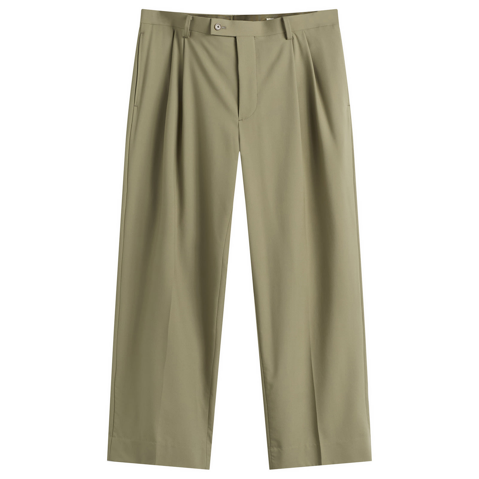 Auralee Men’s Tropical Wool Trousers Light Khaki