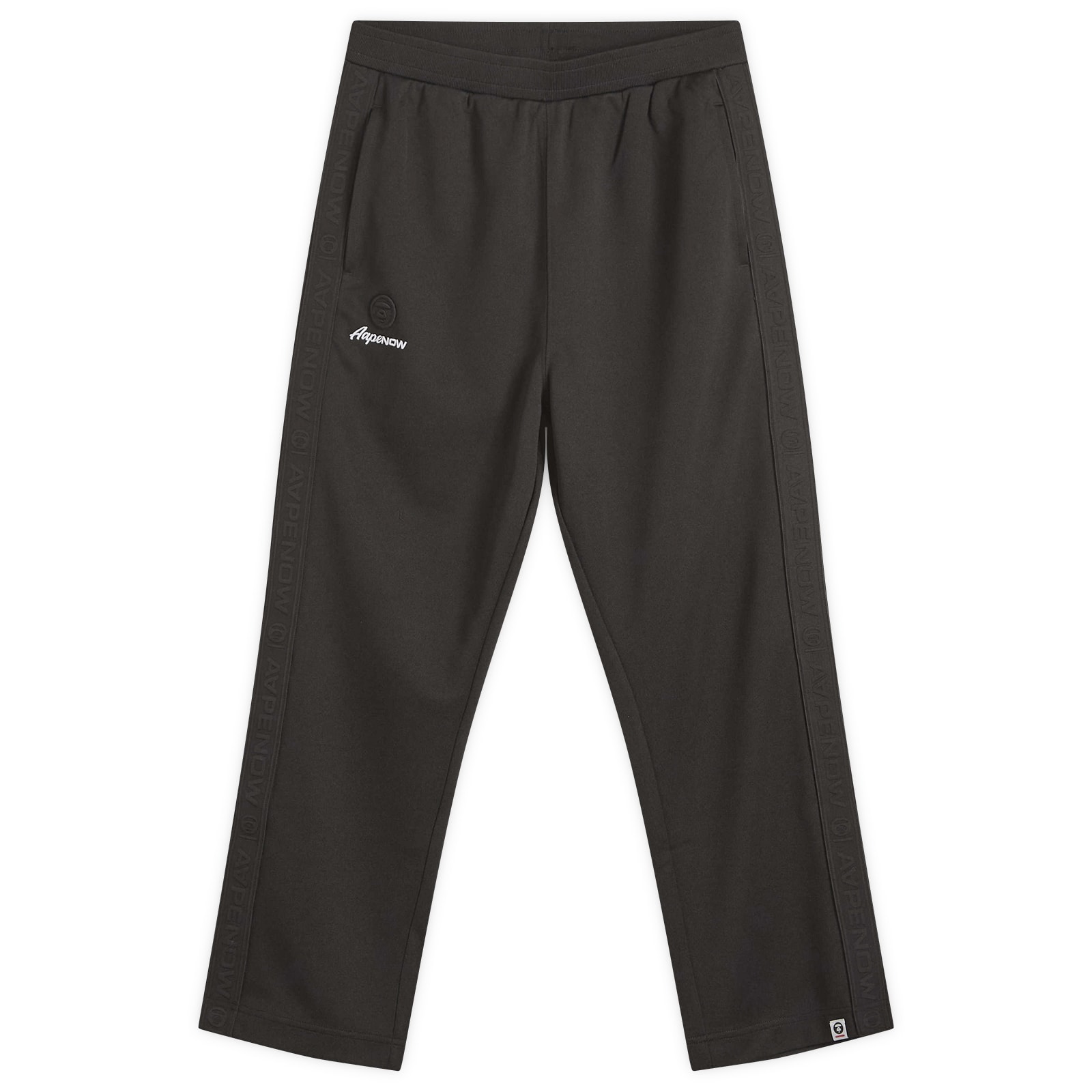 AAPE Now Loose Fit Track Pants Black - Curated Menswear