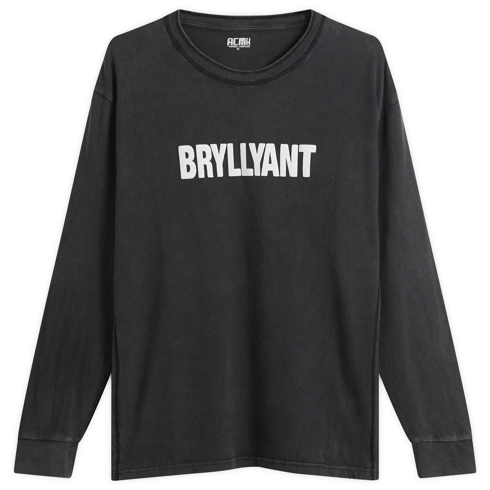 ACMH by Magic Castles — ACMH by Magic Castles Men's Bryllyant Long Sleeve T-Shirt in Vintage Black, Size Medium