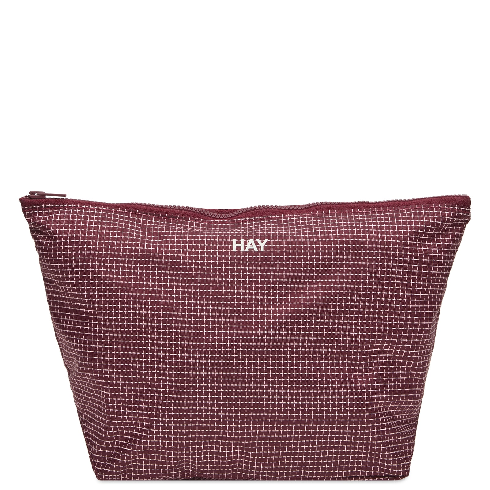 HAY Grid Pouch - Medium in Burgundy