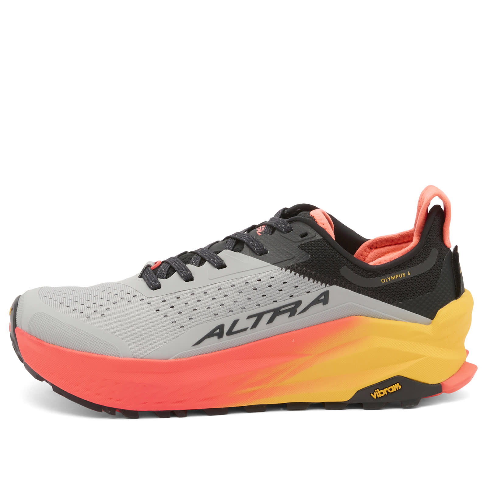 Altra Men's Olympus 6 Sneaker Gray/Red - AL0A85NJ-264