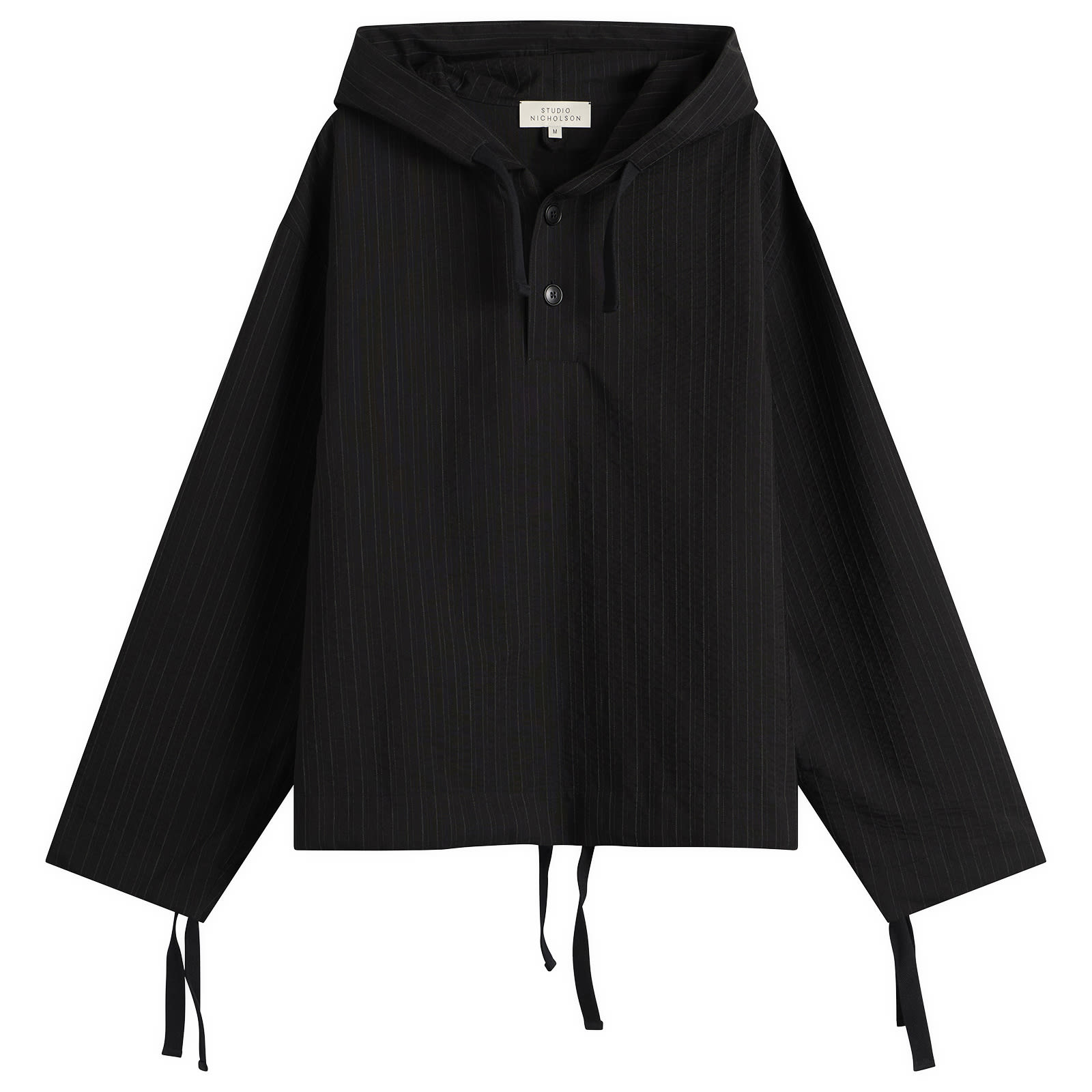 Studio Nicholson Men’s Almes Hooded Pullover Black