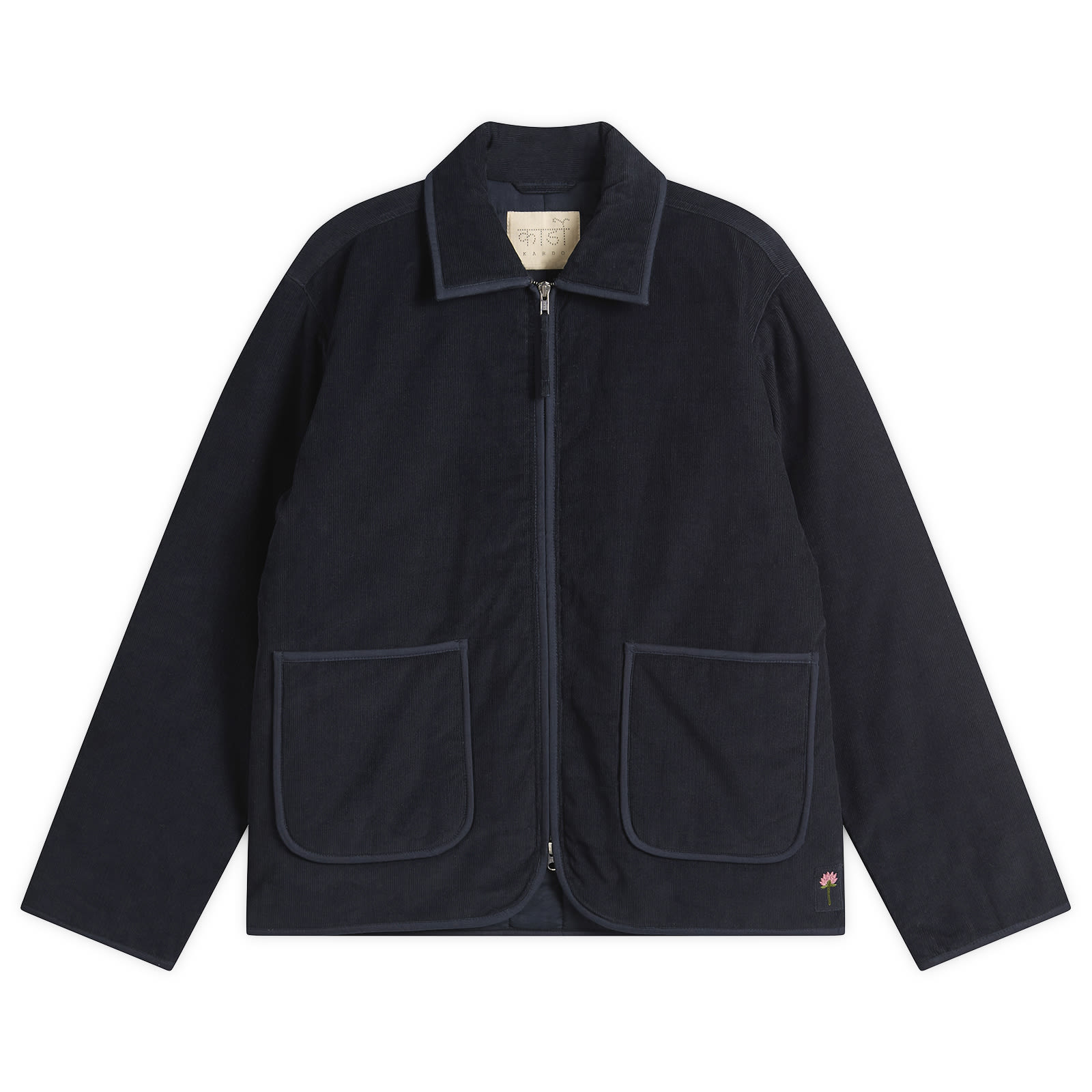 Kardo Men’s Cord Double Zip Jacket Navy