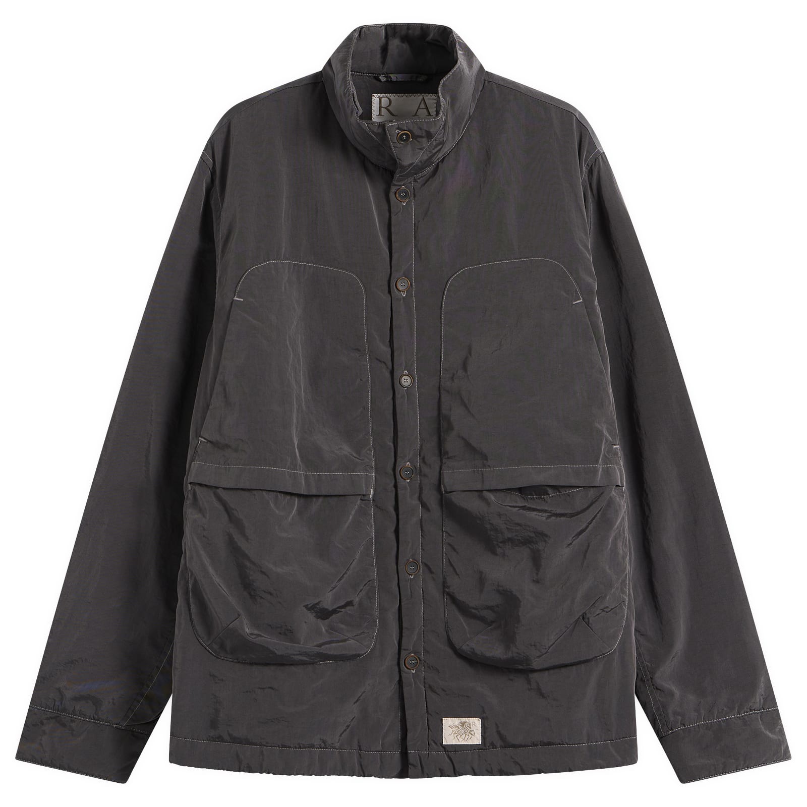 Ranra Men’s Epitome Canvas Nylon Padded Overshirt Steeple Grey