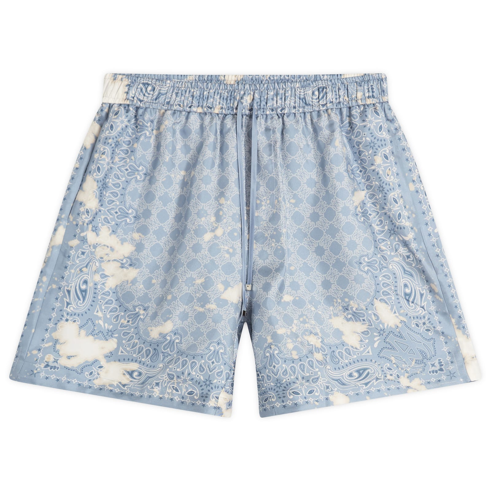 Amiri Men's Ashley Blue Bleach Bandana Short