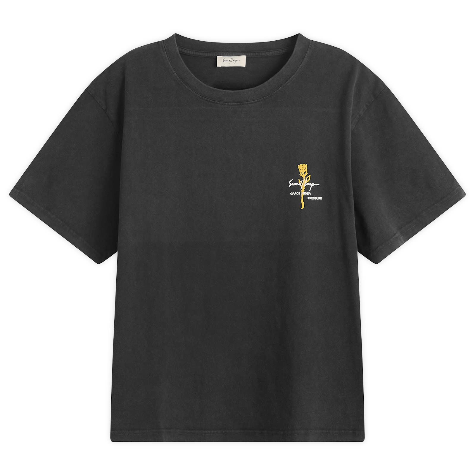 Second Layer Baby Baggy Rose T-Shirt Black