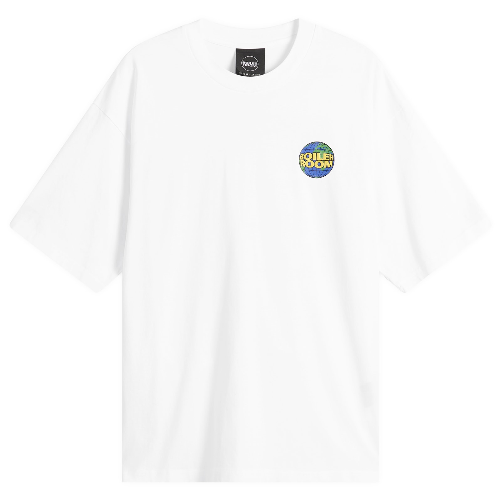 Boiler Room Men’s Globe Logo T-Shirt White