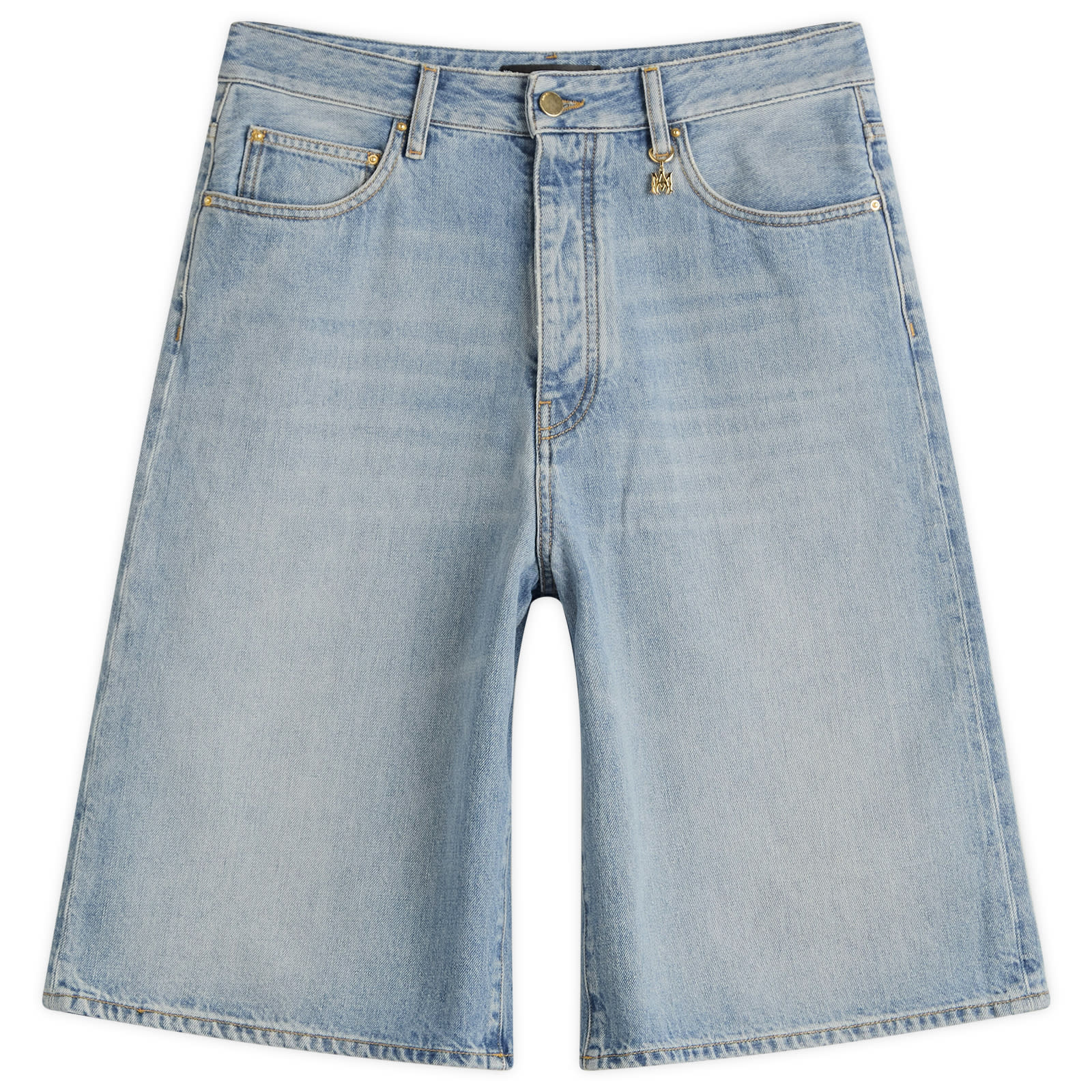 Amiri Women's Stone Indigo Denim Shorts