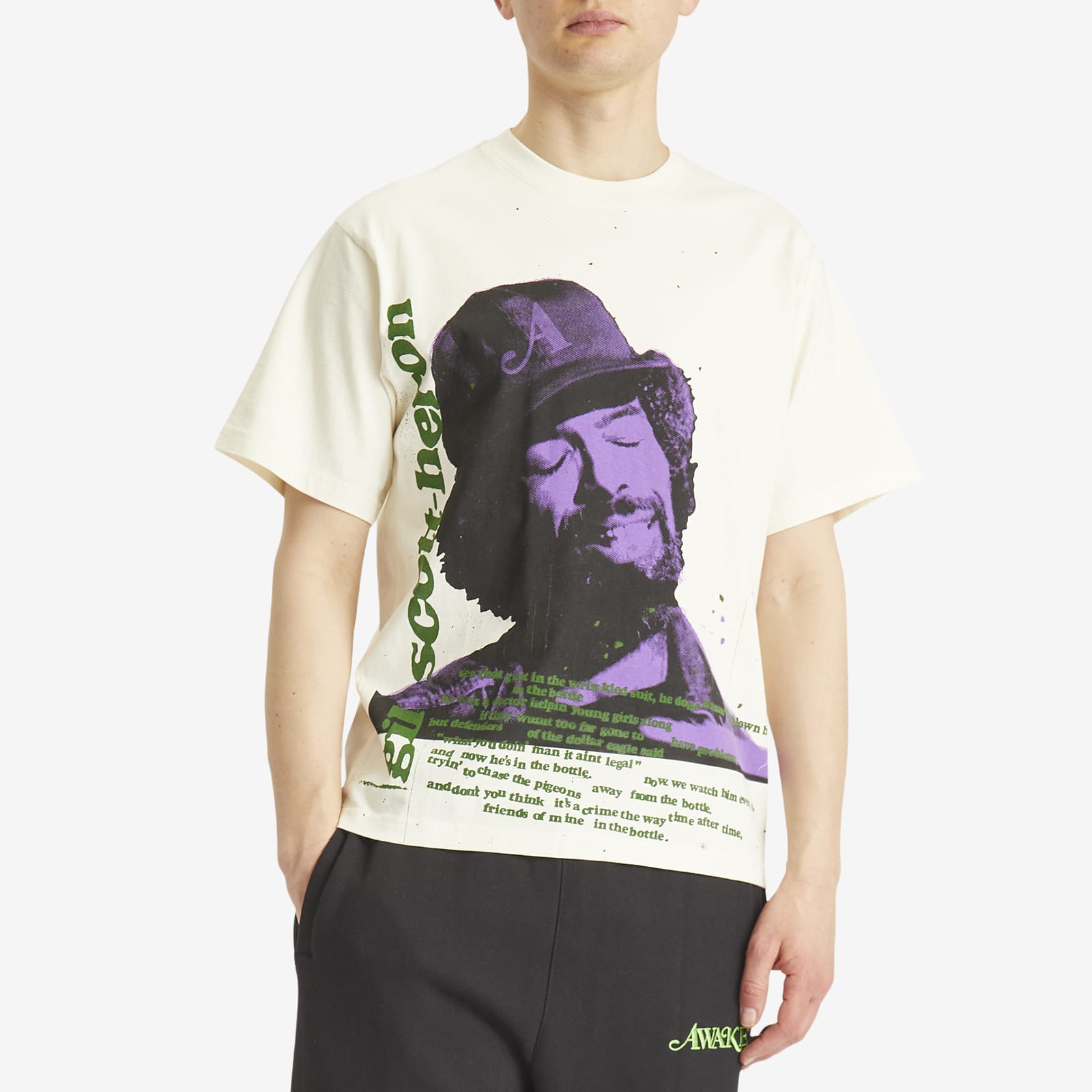 Awake NY Men's Gil Scott Heron Icon T-Shirt Cream - Curated