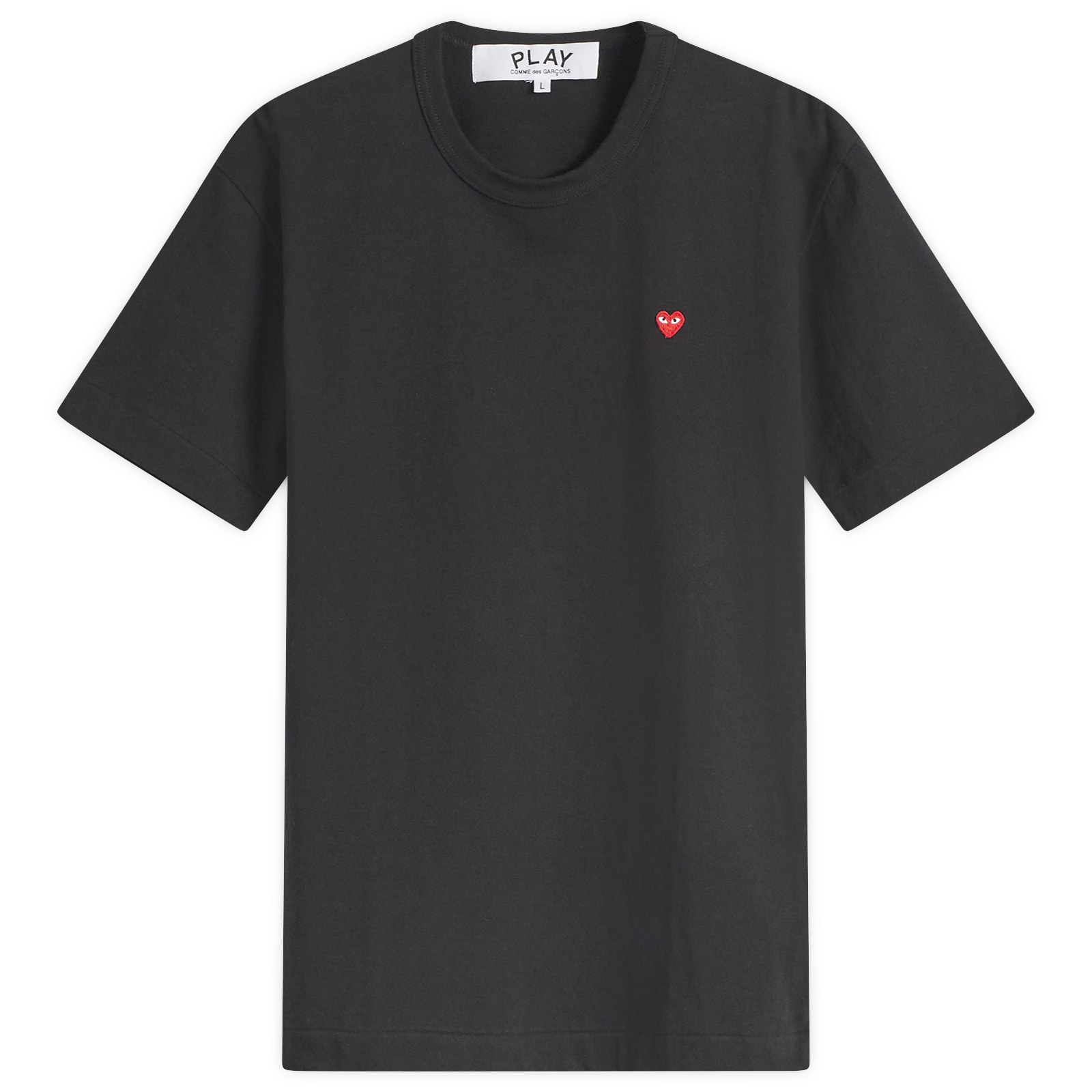 Comme des Garçons Play Men’s Small Red Heart T-Shirt Black