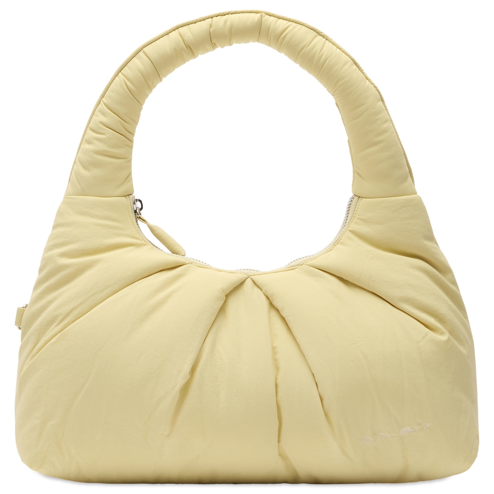 My Mum Made It Women's Pleat Puffer Tote Bag in Butternut