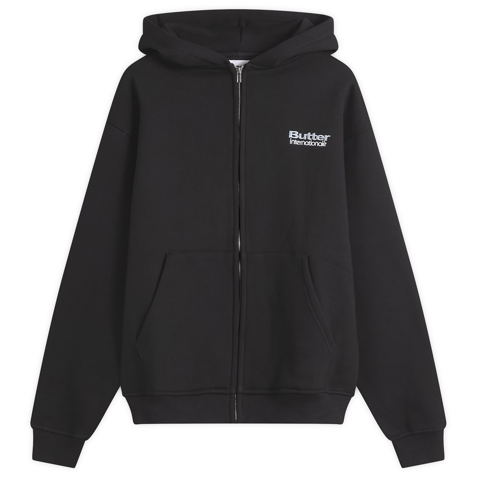 Butter Goods Men’s Internationale Zip Hoodie Black
