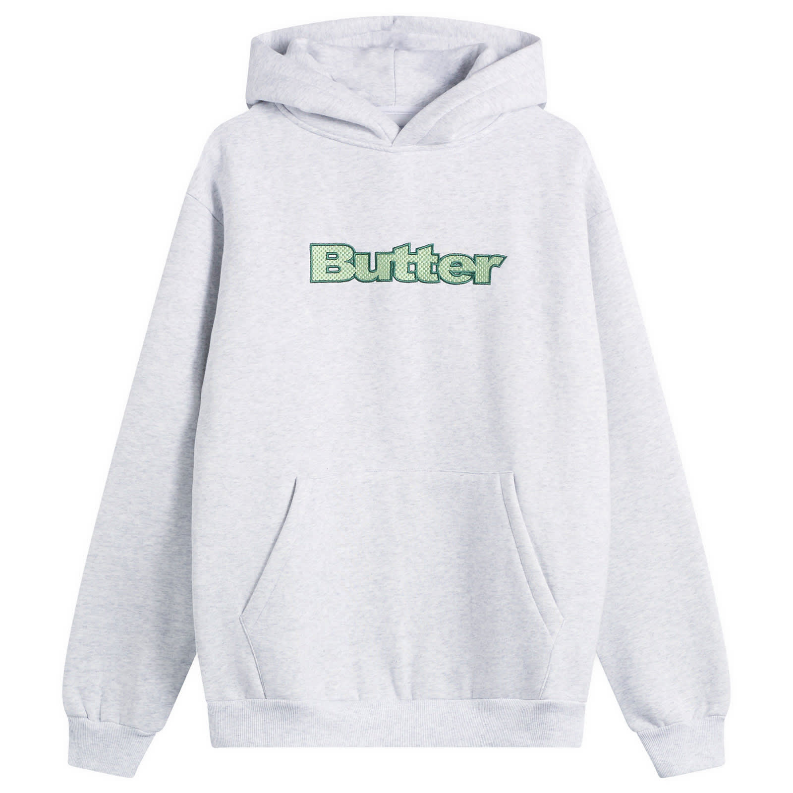 Butter Goods Men’s Textured Logo Hoodie Ash