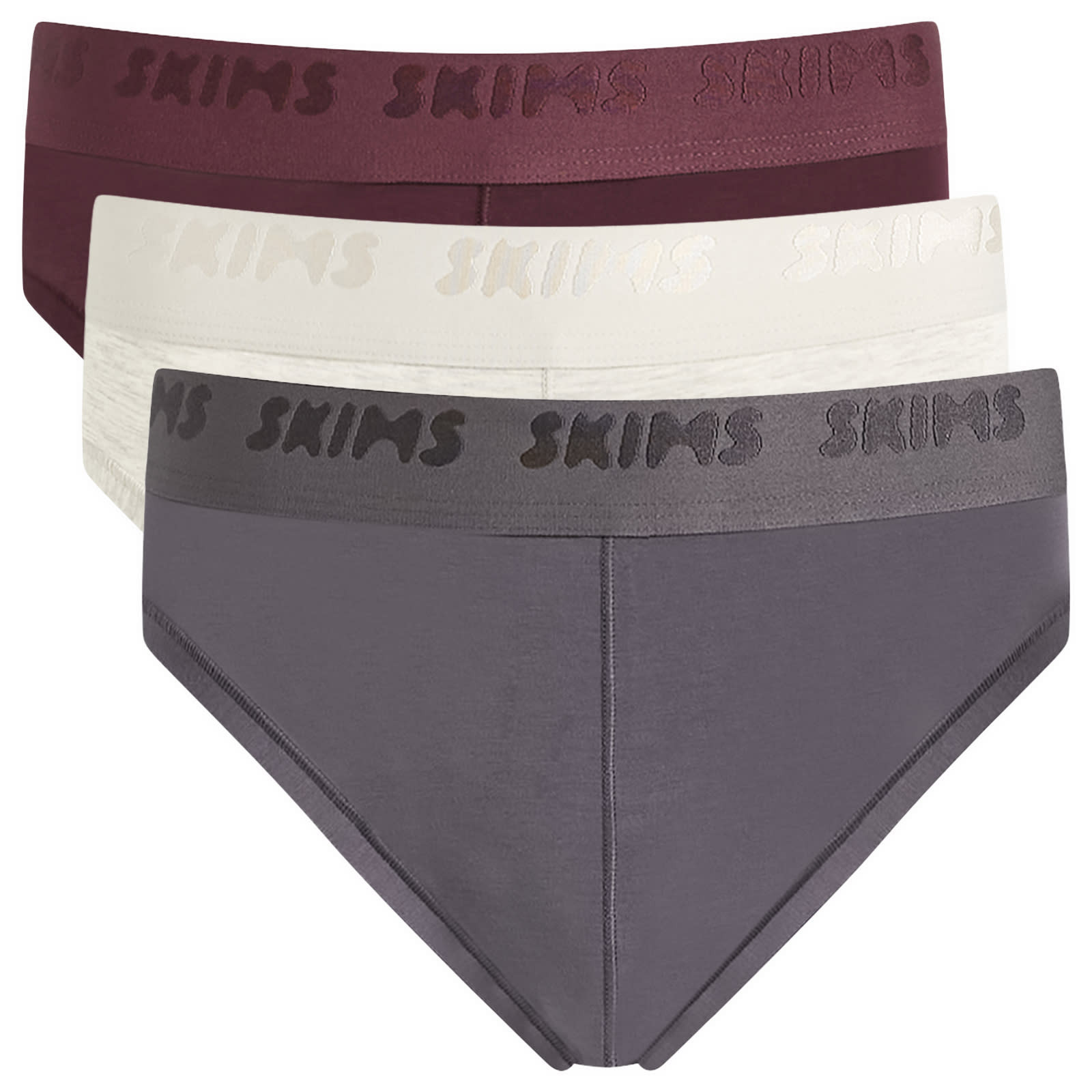 SKIMS Men’s Stretch Brief 3-Pack Raven Multi