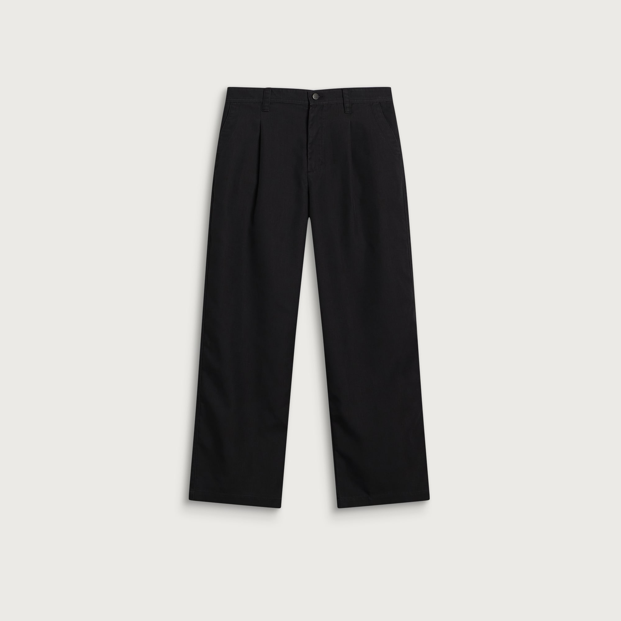 Bound Men’s Wide Pleated Trouser Black