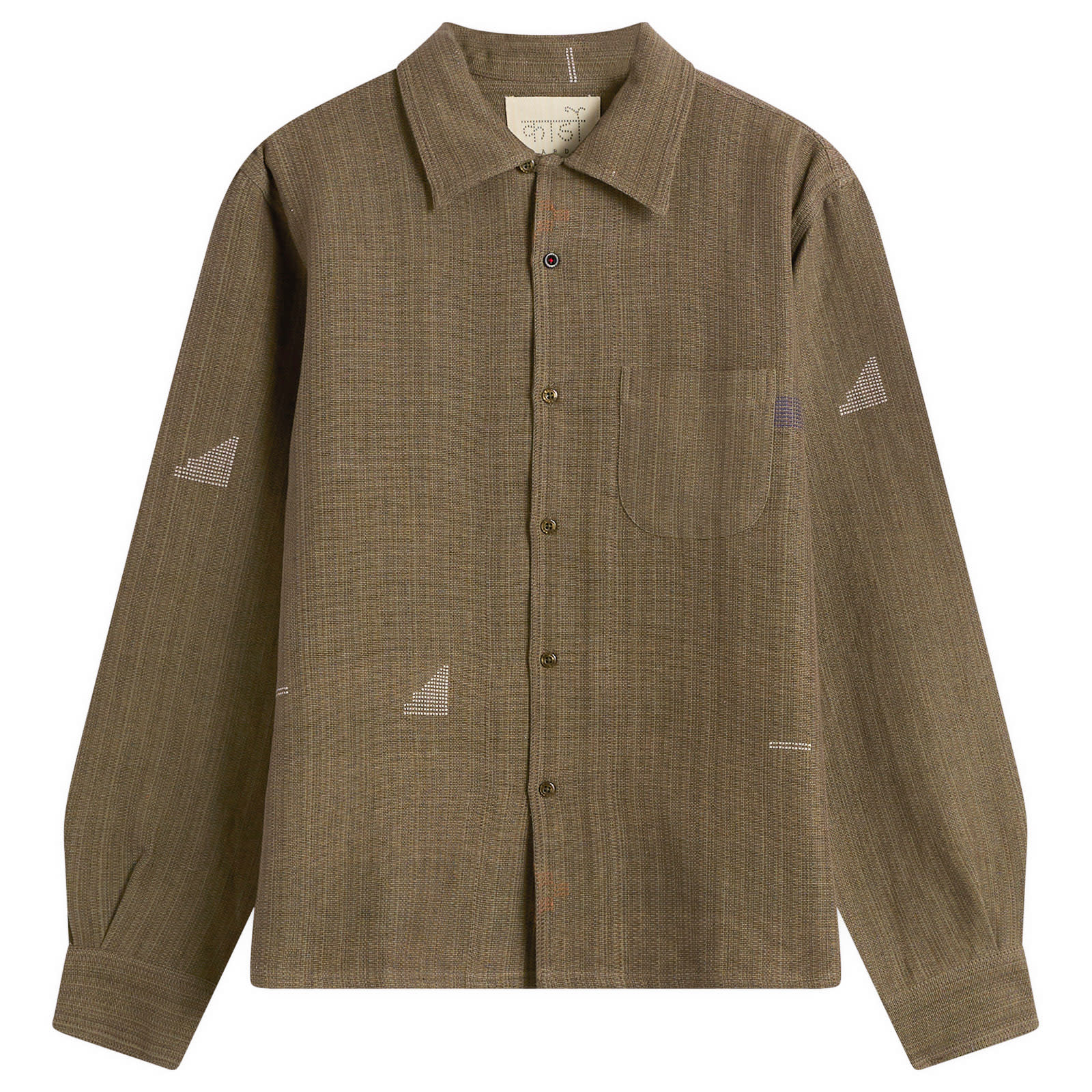 Kardo — Kardo Men's Chintan Boxy Fit Shirt in Olive, Size Small