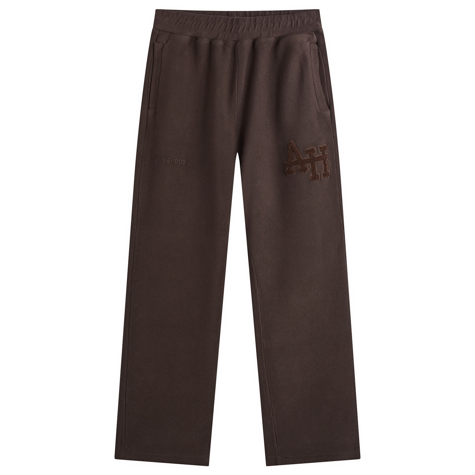 ANNIE HOOD Men’s Inside Out College Straight Joggers Washed Brown