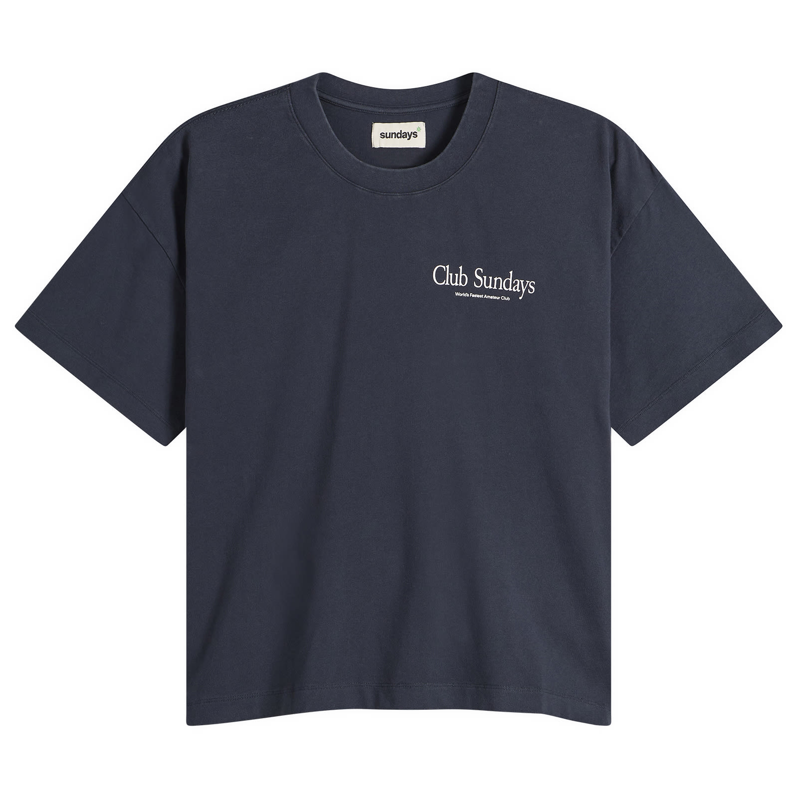 Sundays — Sundays Men's Track T-Shirt in Navy, Size Large