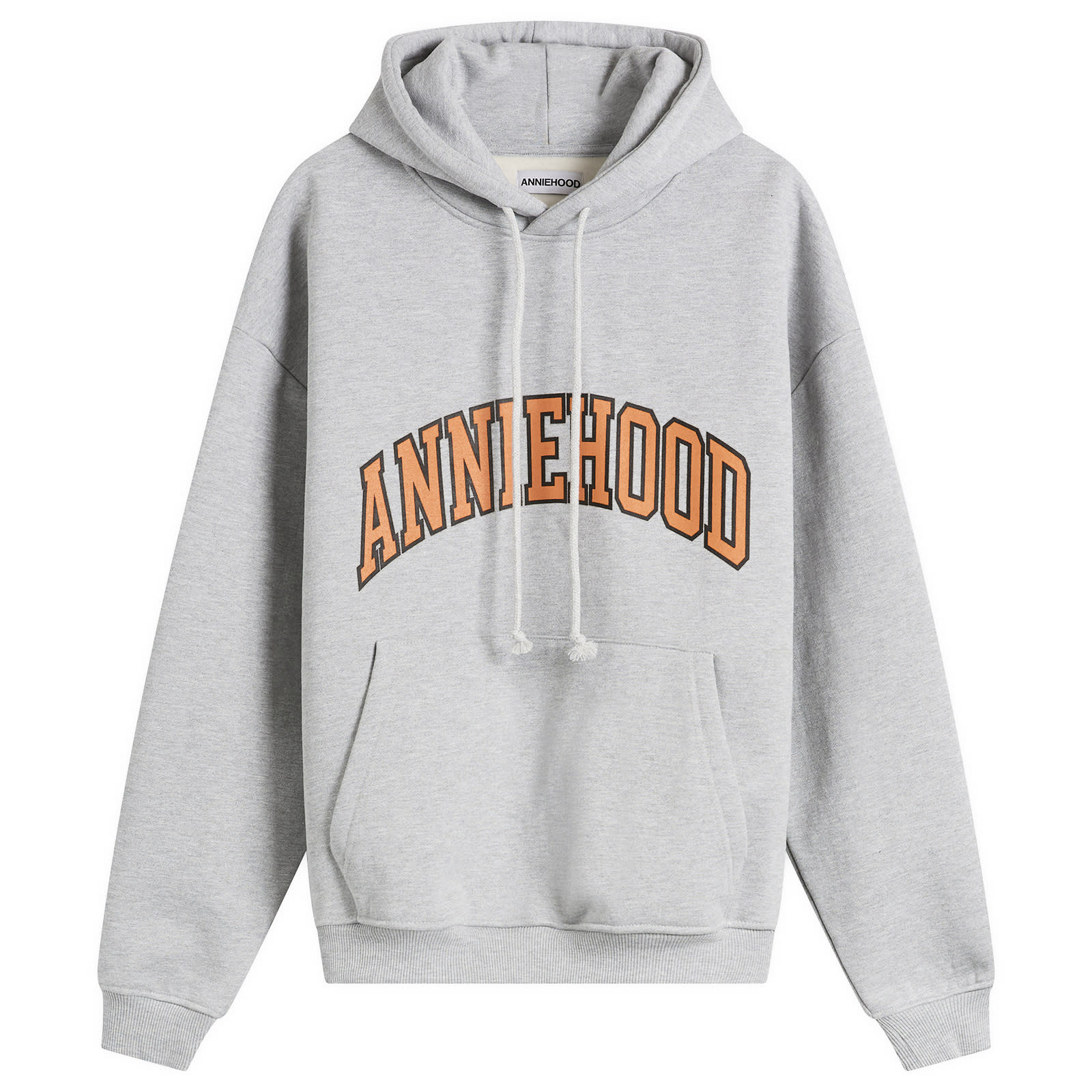 ANNIE HOOD Men’s College Arch Hoodie Marl Grey