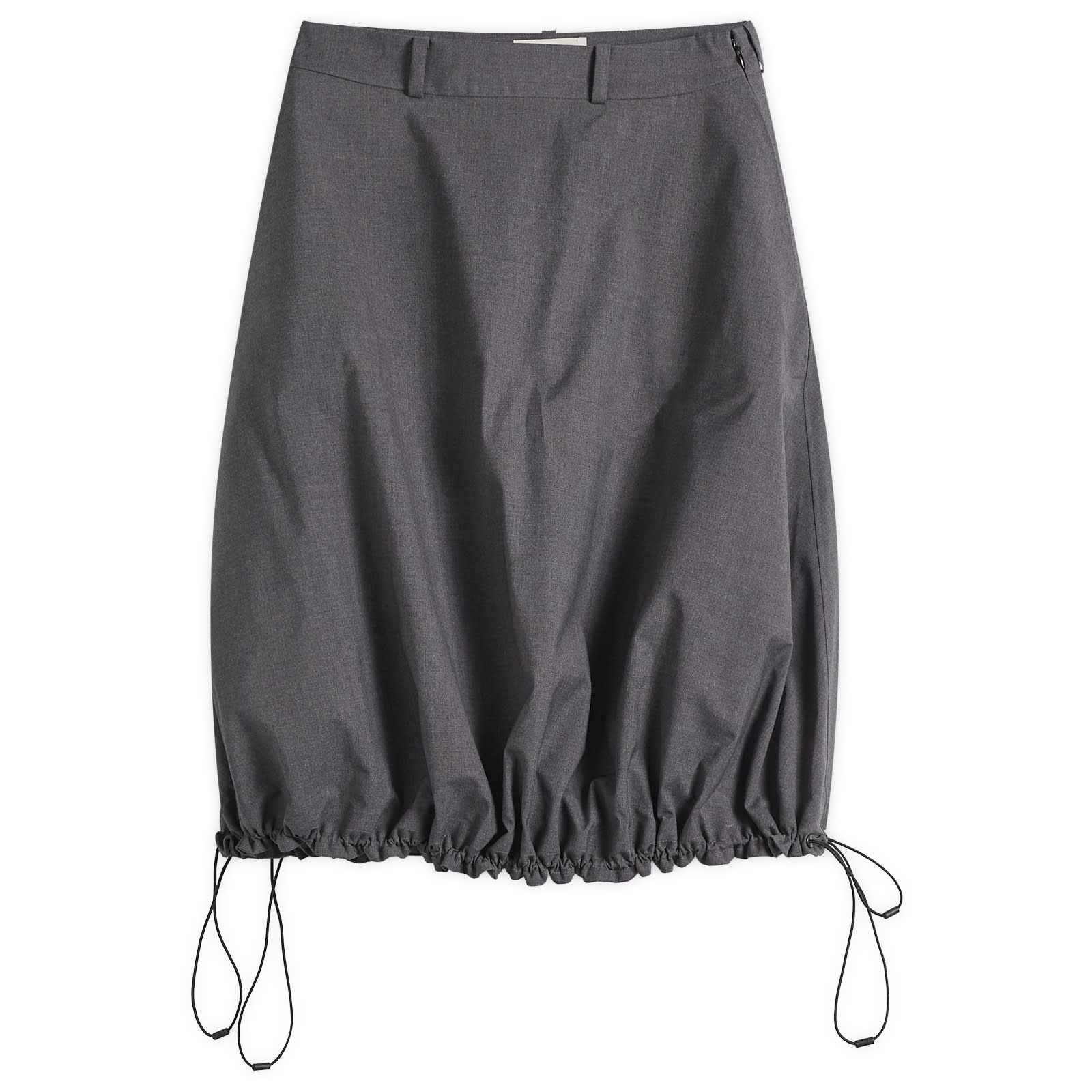 Coperni Women's TECHNICAL TAILORED BALLOON MIDI SKIRT in Grey, Size X-Small 