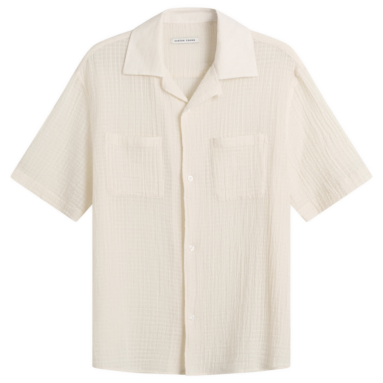 Carter Young Men’s Luis Shirt Cream Check