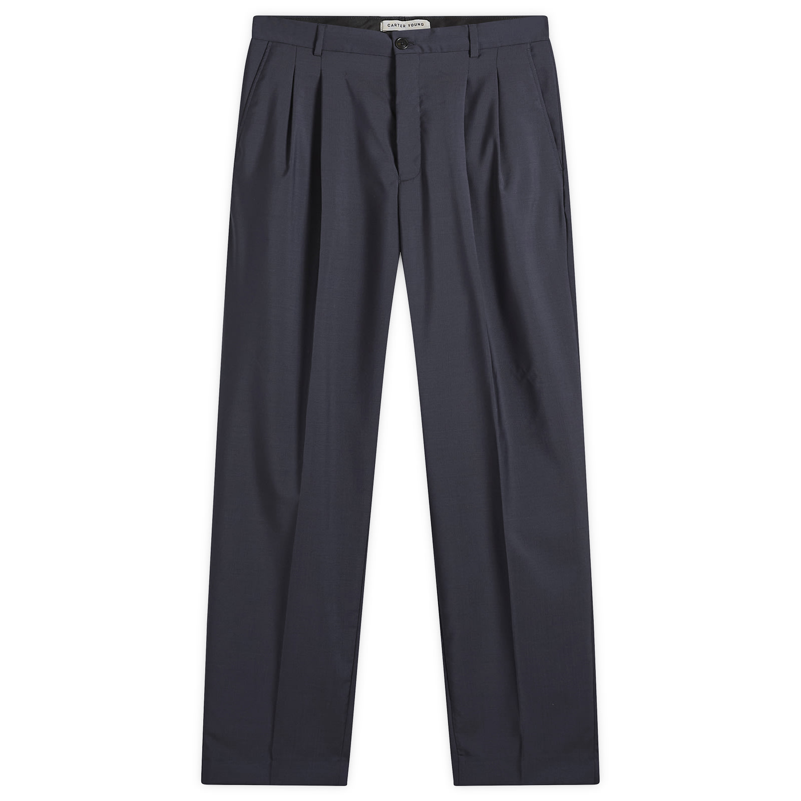 Carter Young Men’s Double Pleated Trouser Midnight
