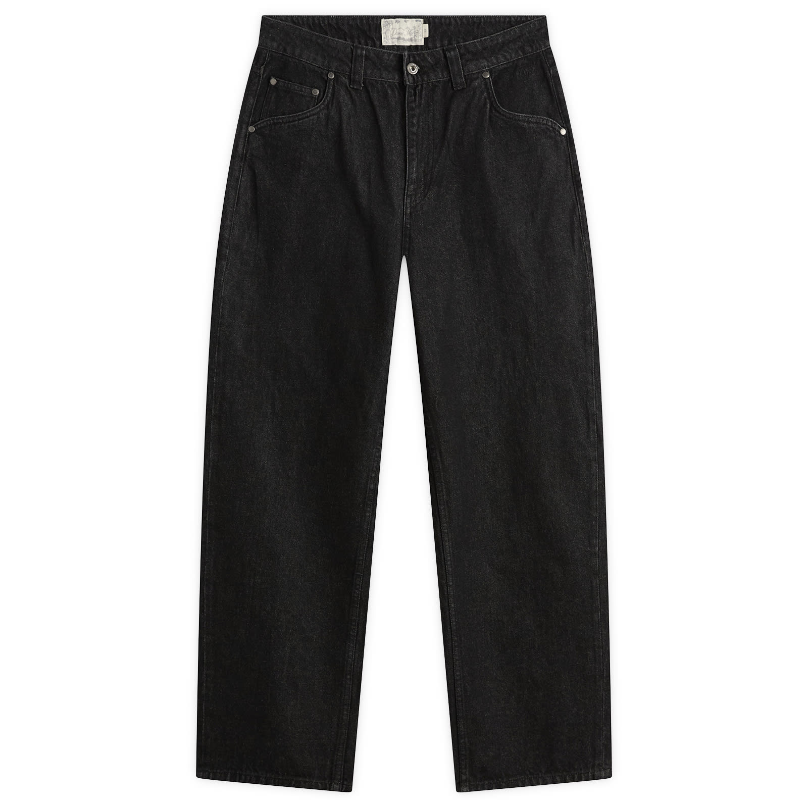Dime Men’s Baggy Denim Pants Black Washed