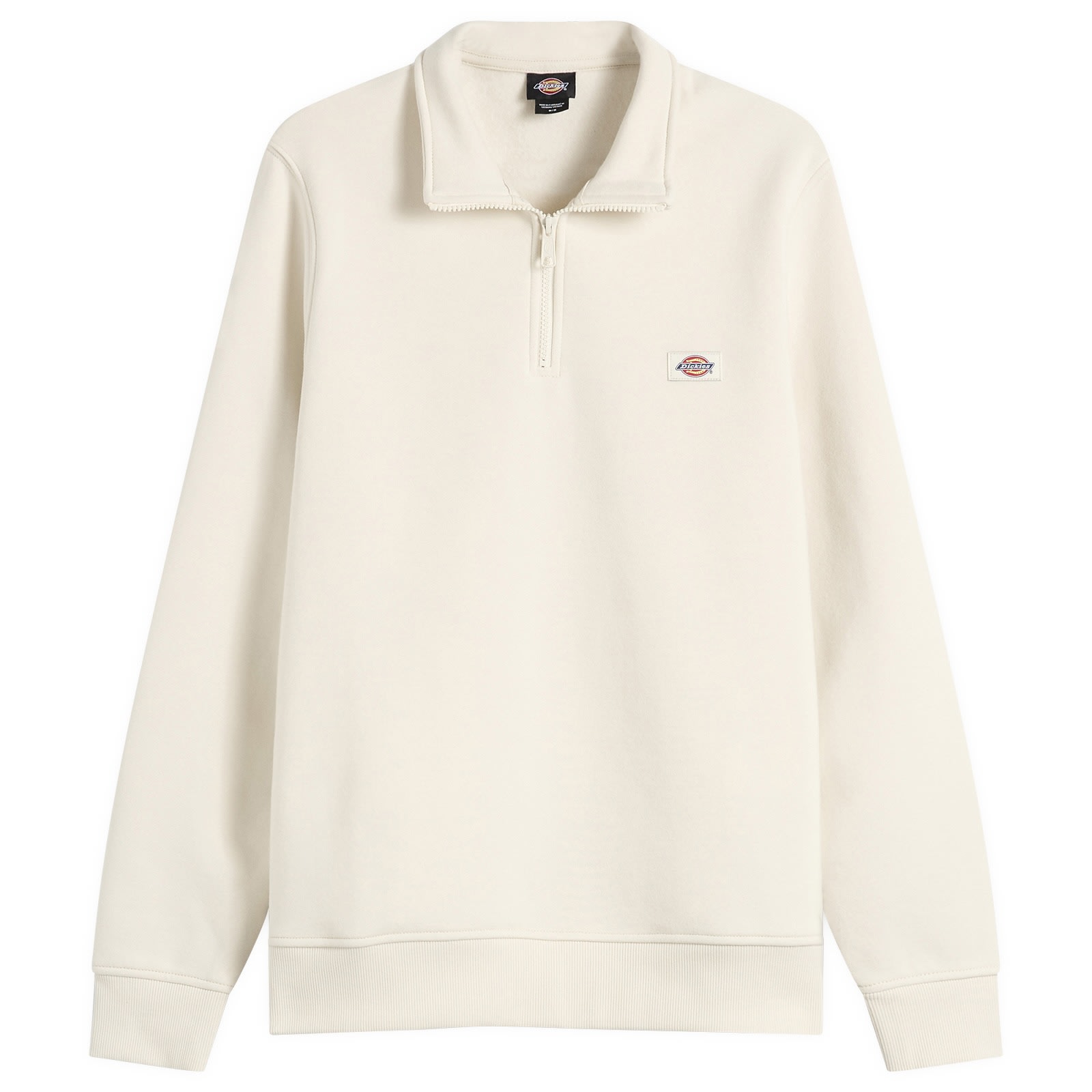 Dickies Men's Whitecap Grey Oakport Quarter Zip Sweat