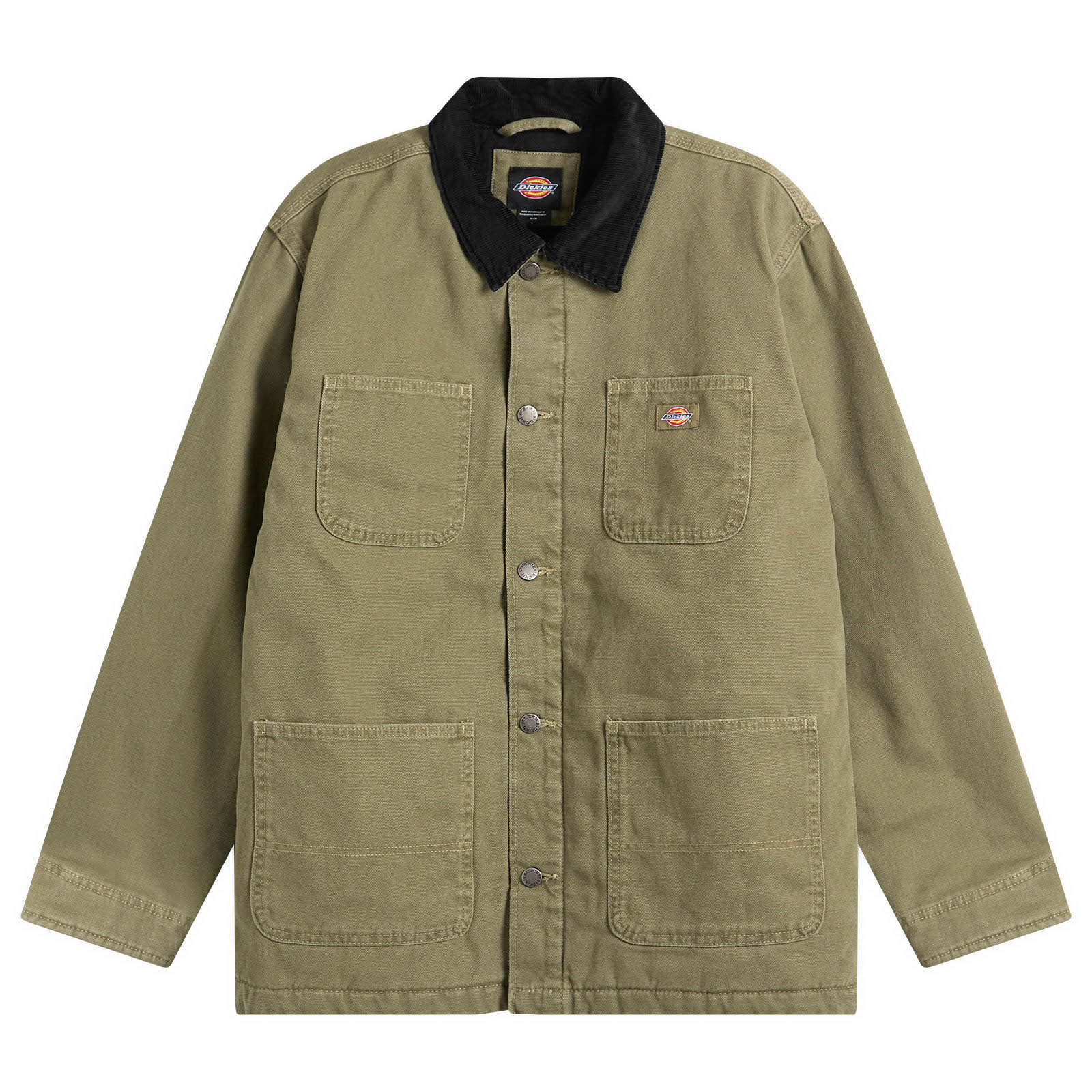Dickies Men's Military Green Lined Canvas Chore Jacket