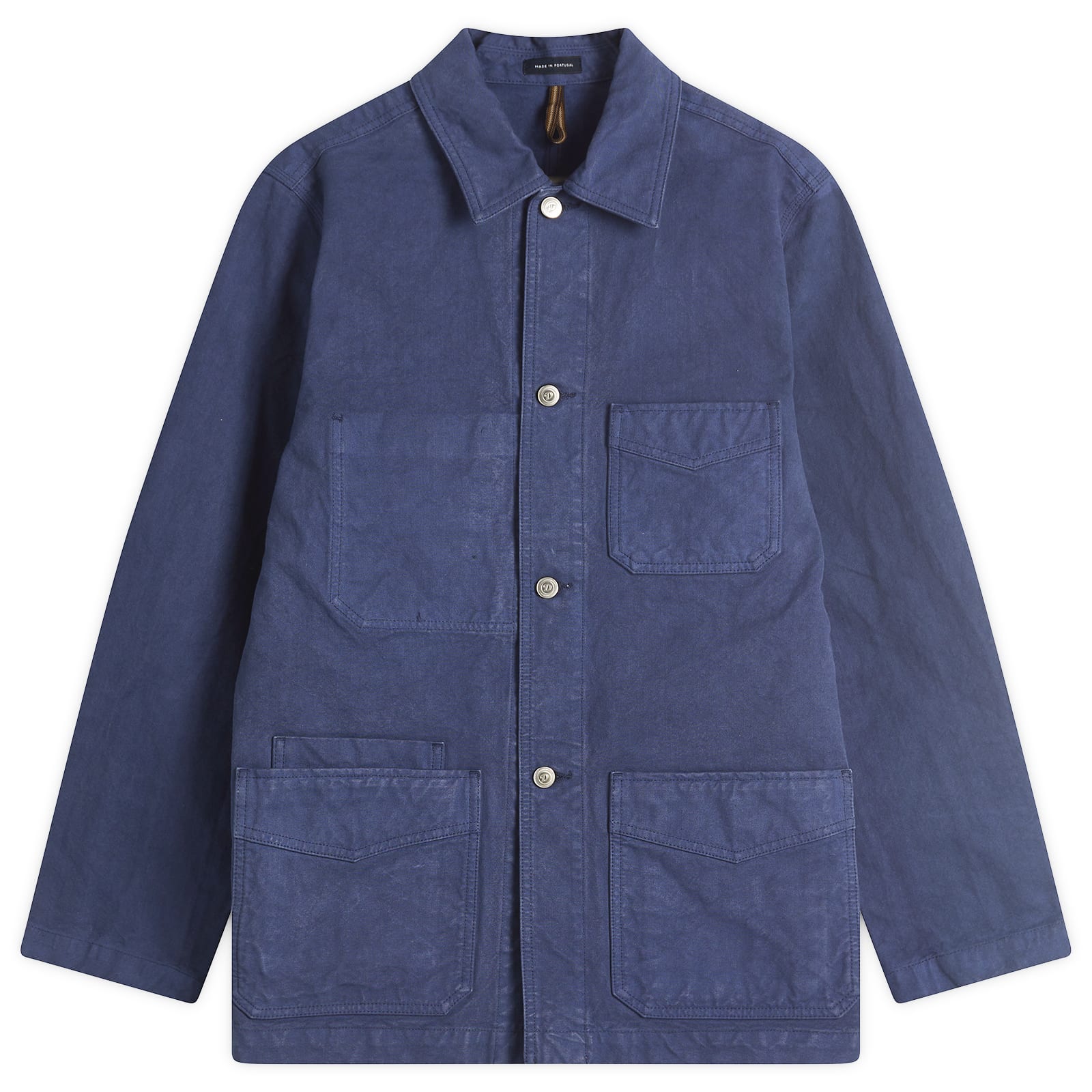 Drake’s Men’s Canvas Chore Jacket Navy